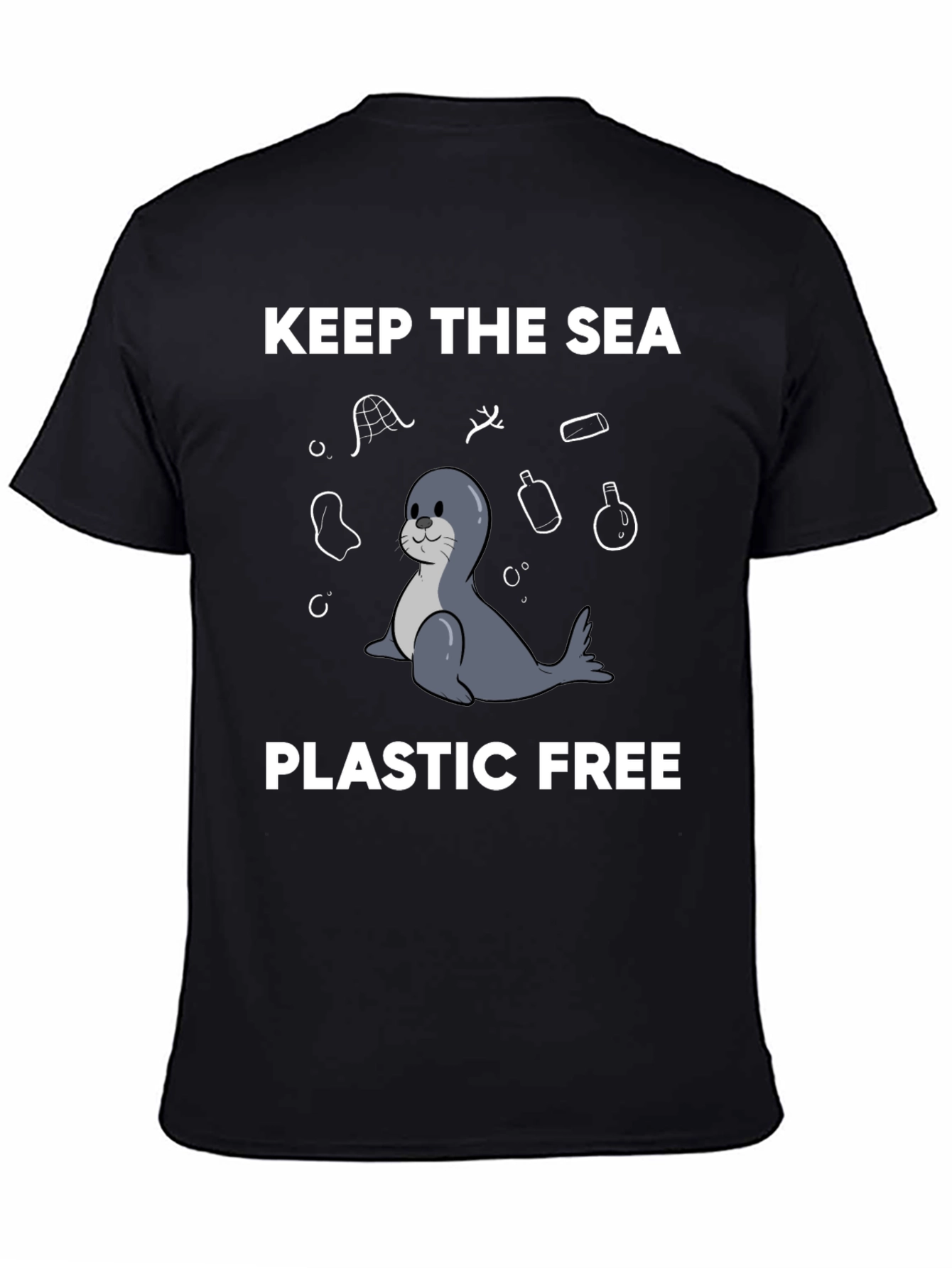 Keep the Sea Plastic Free T-Shirt - Seal Design