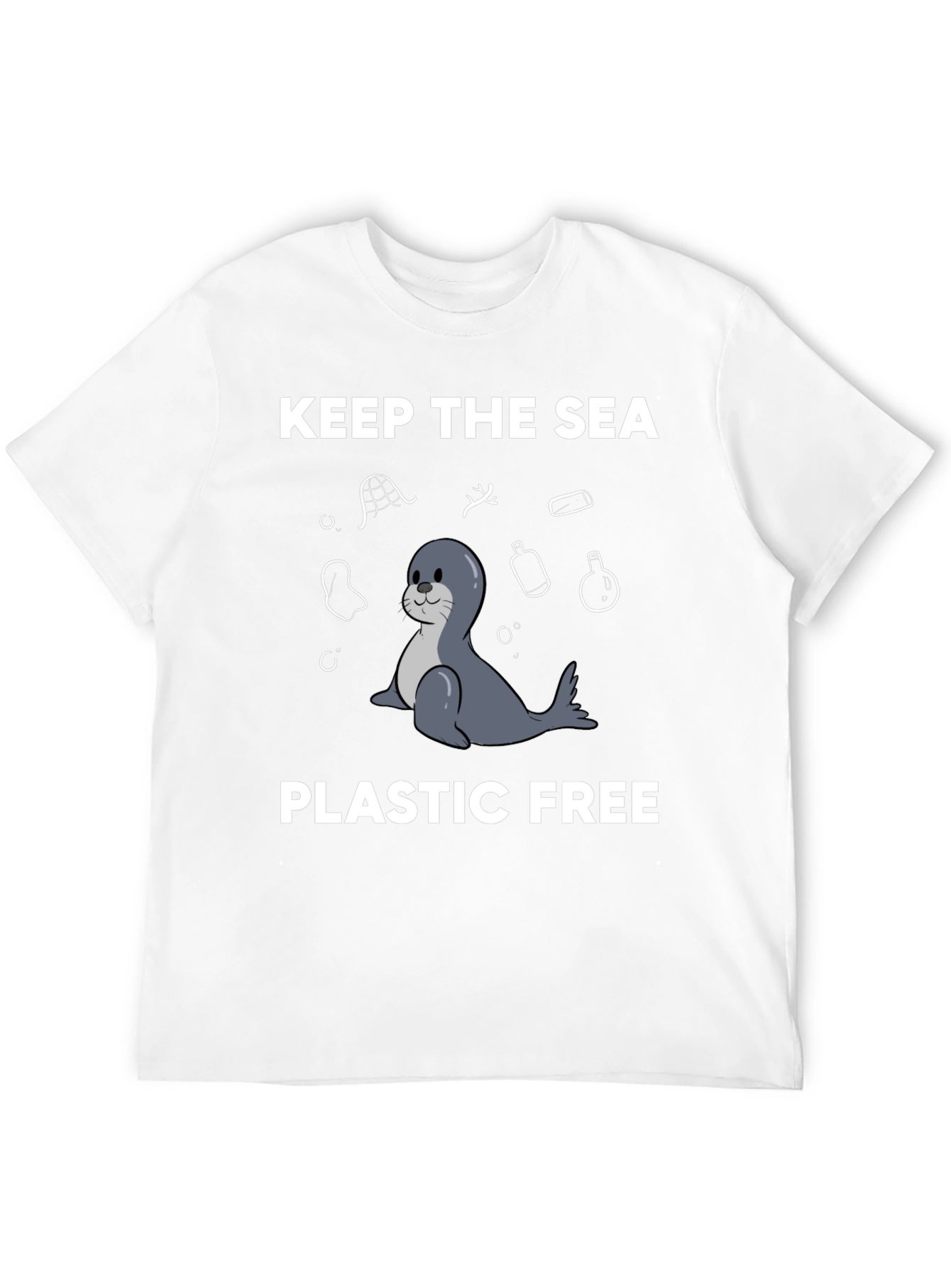 Keep the Sea Plastic Free T-Shirt - Seal Design