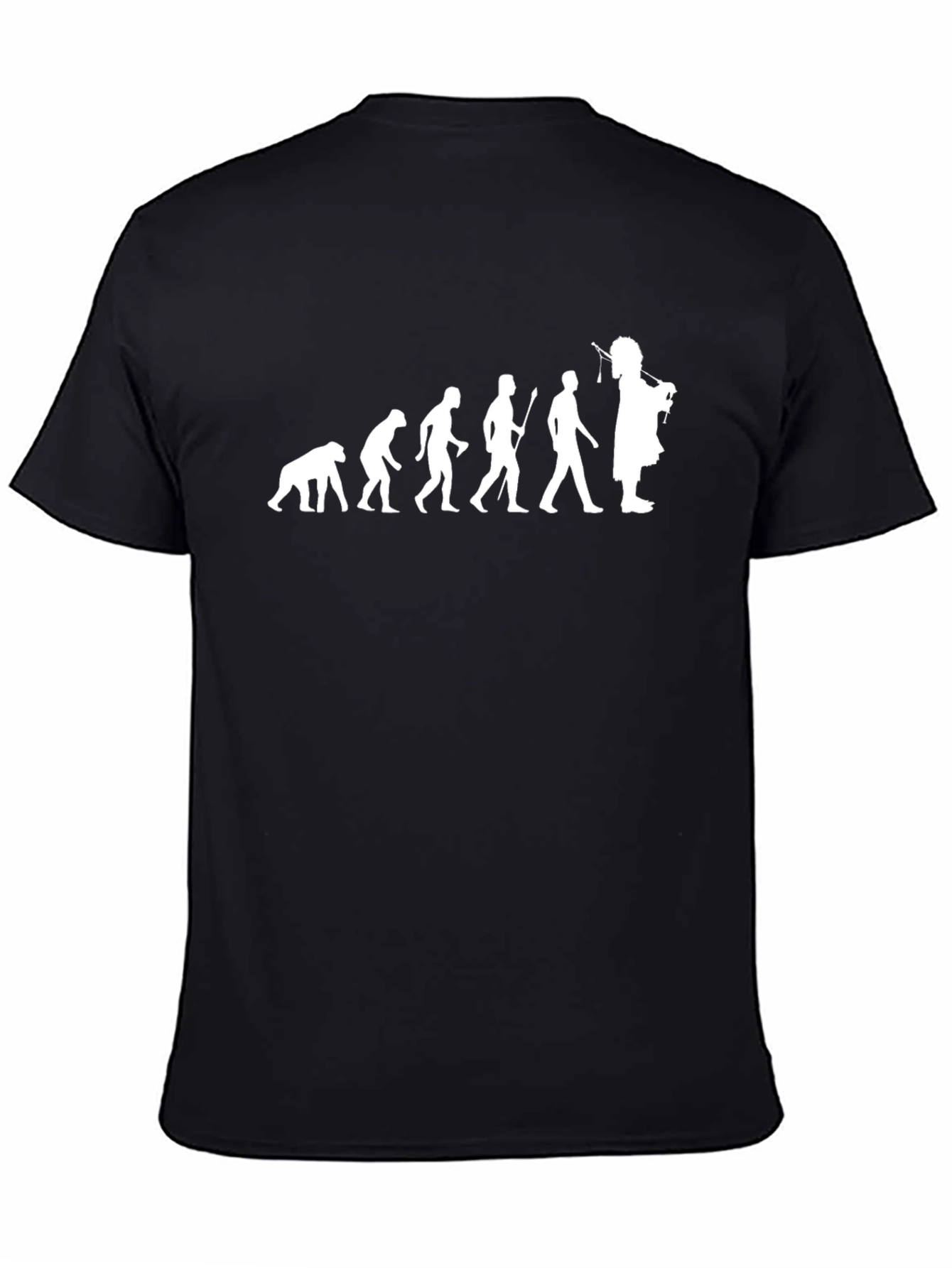 Evolution to Bagpipes Black T-Shirt