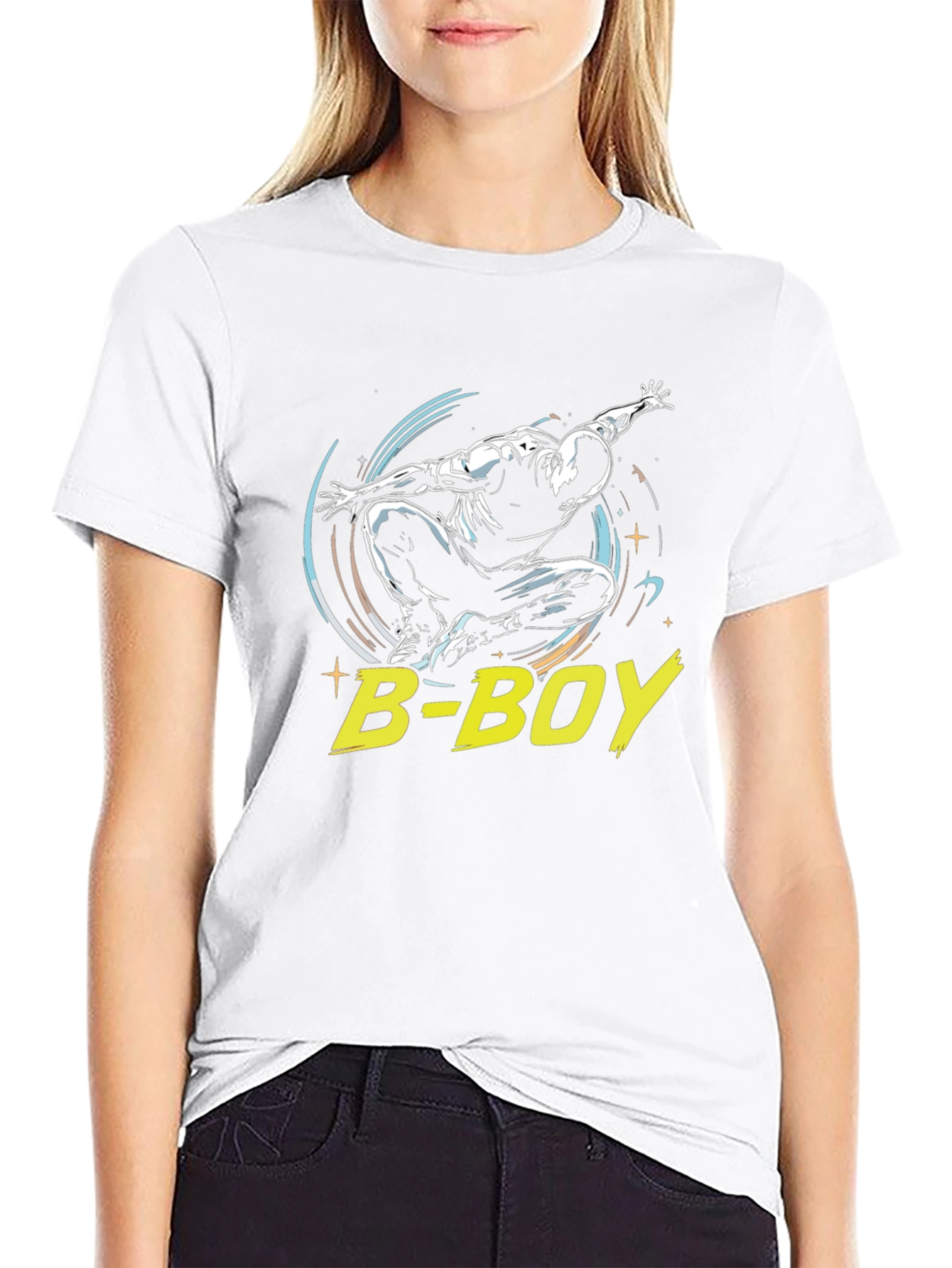 B-Boy Black Graphic Tee - Street Dance Style