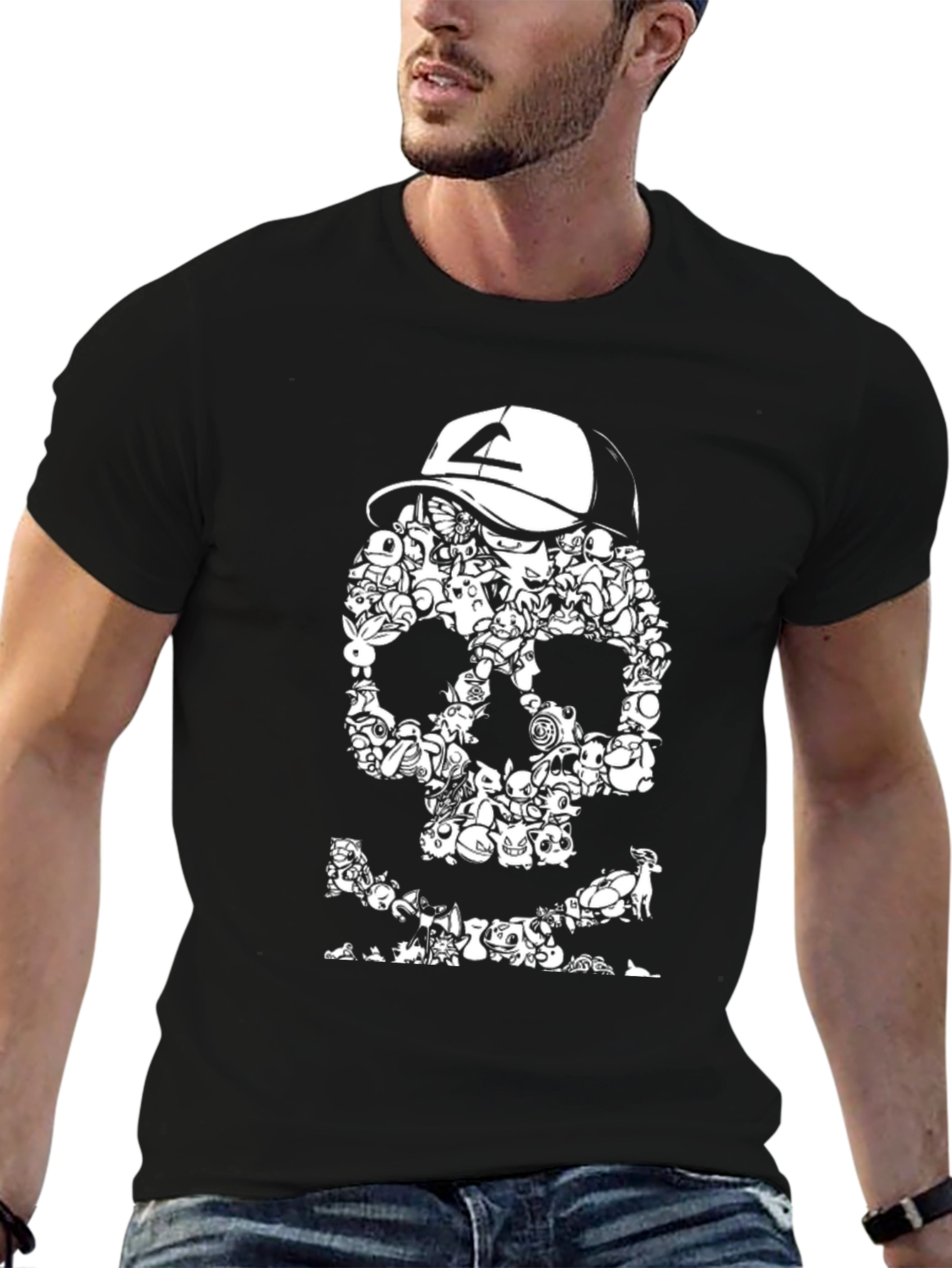 Pokemon Skull T-Shirt - Gotta Catch Em All!