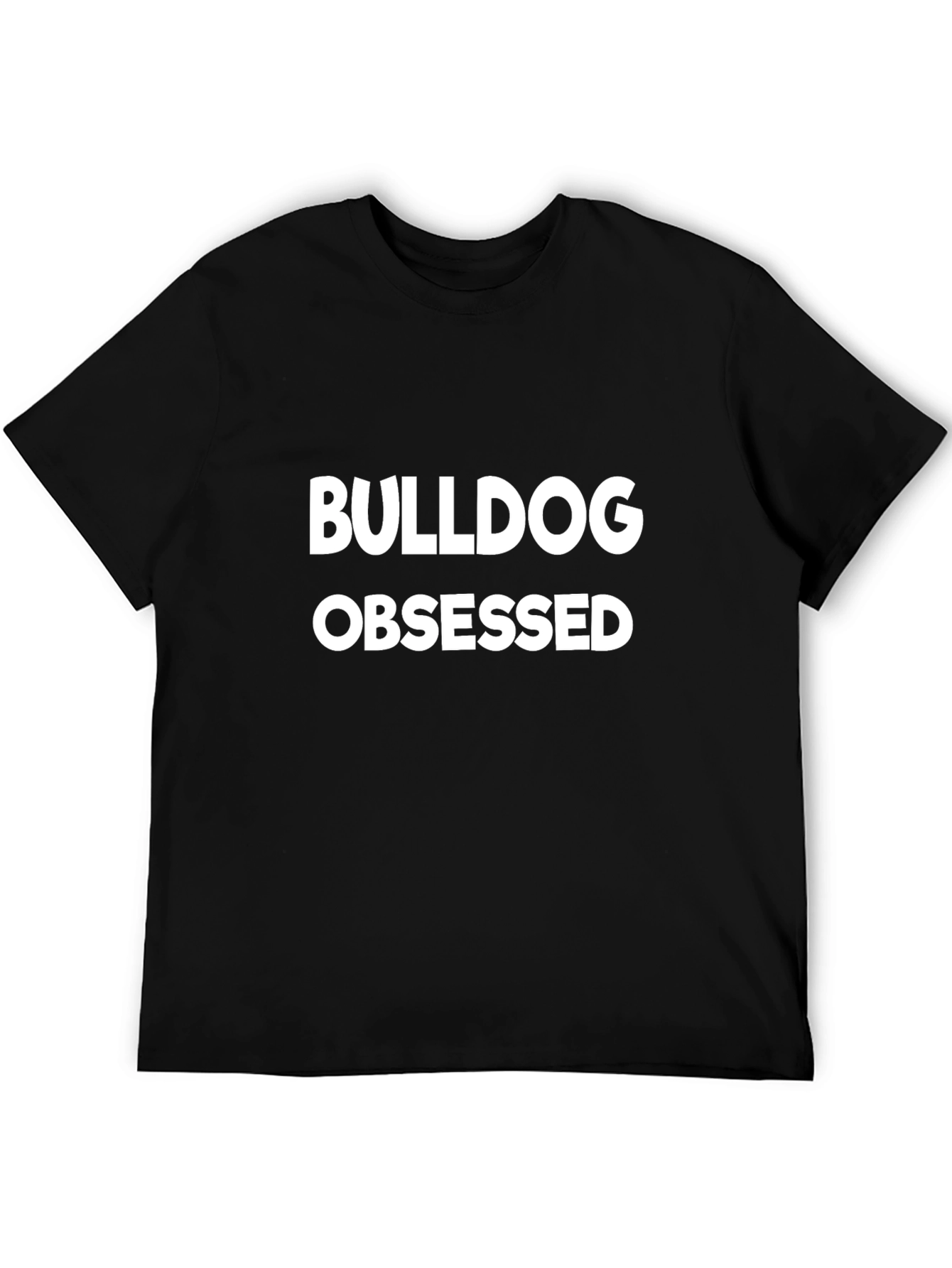 Bulldog Obsessed Graphic Tee - Black Cotton Shirt