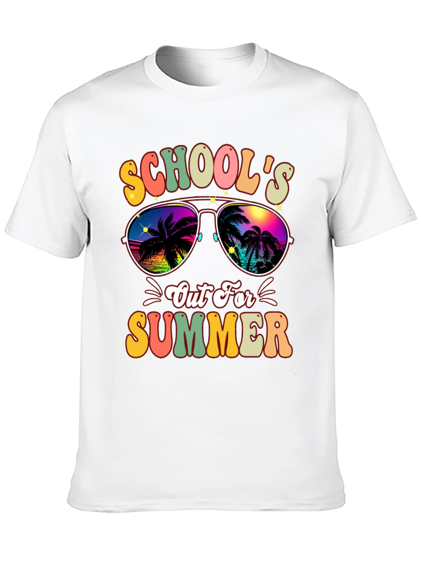 Schools Out For Summer Retro Graphic Tee