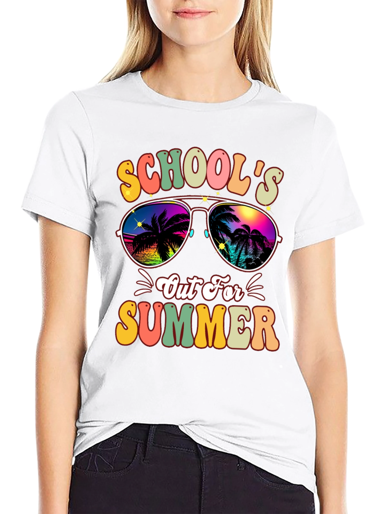 Schools Out For Summer Retro Graphic Tee