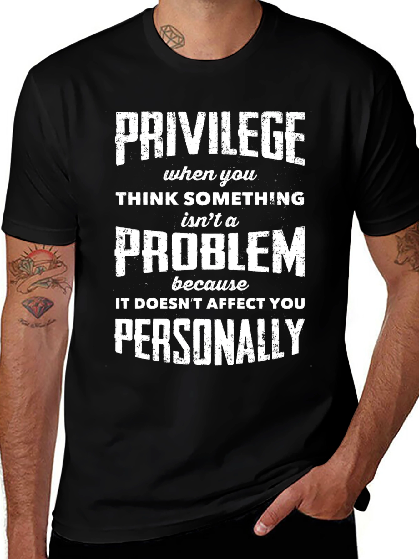 Privilege Problem Statement Graphic Tee