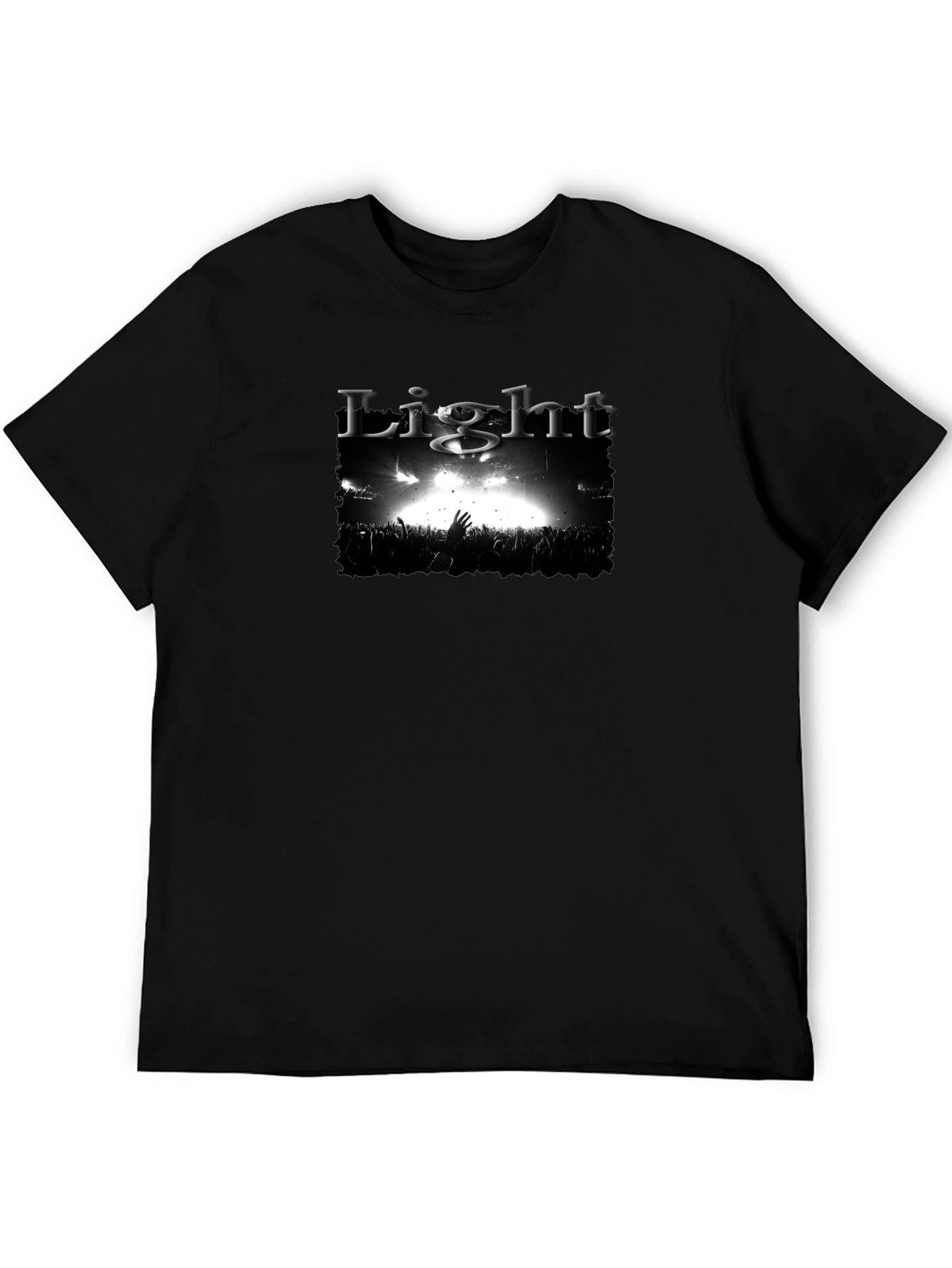 Light Concert Graphic Black T-Shirt