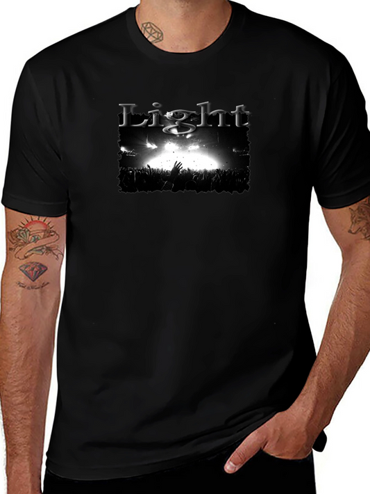 Light Concert Graphic Black T-Shirt