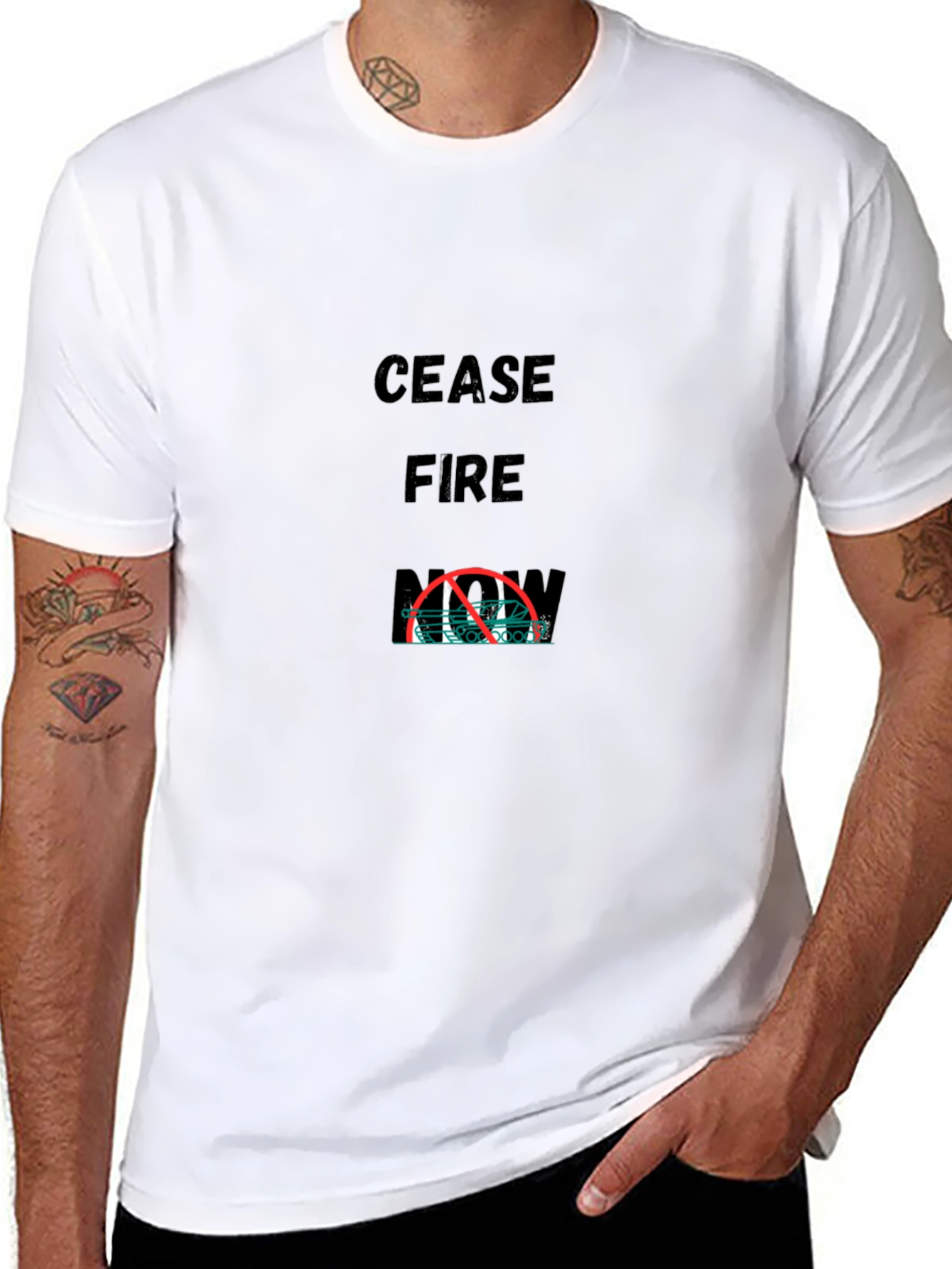 Cease Fire Now Graphic T-Shirt