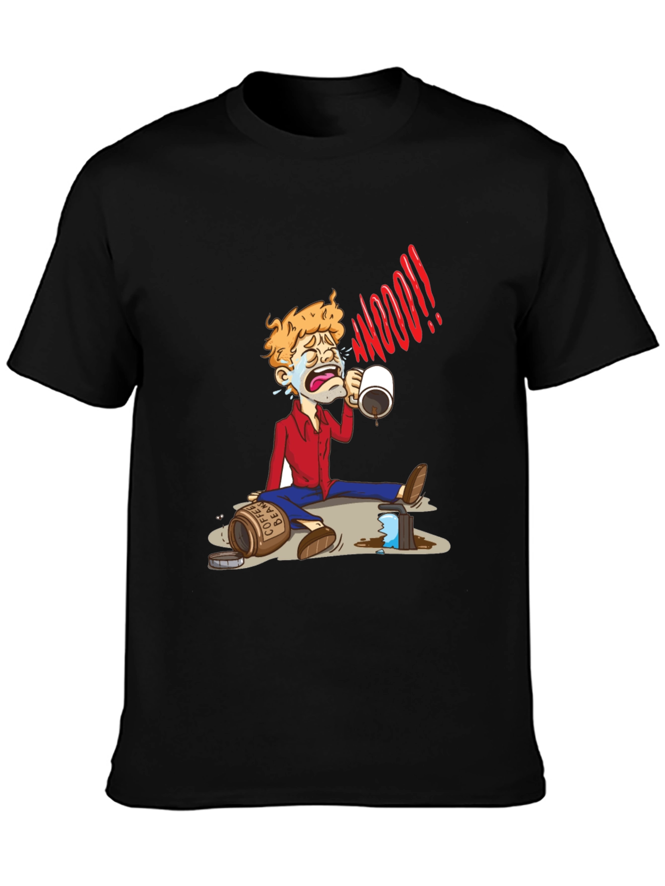 Coffee Lover Cartoon T-Shirt
