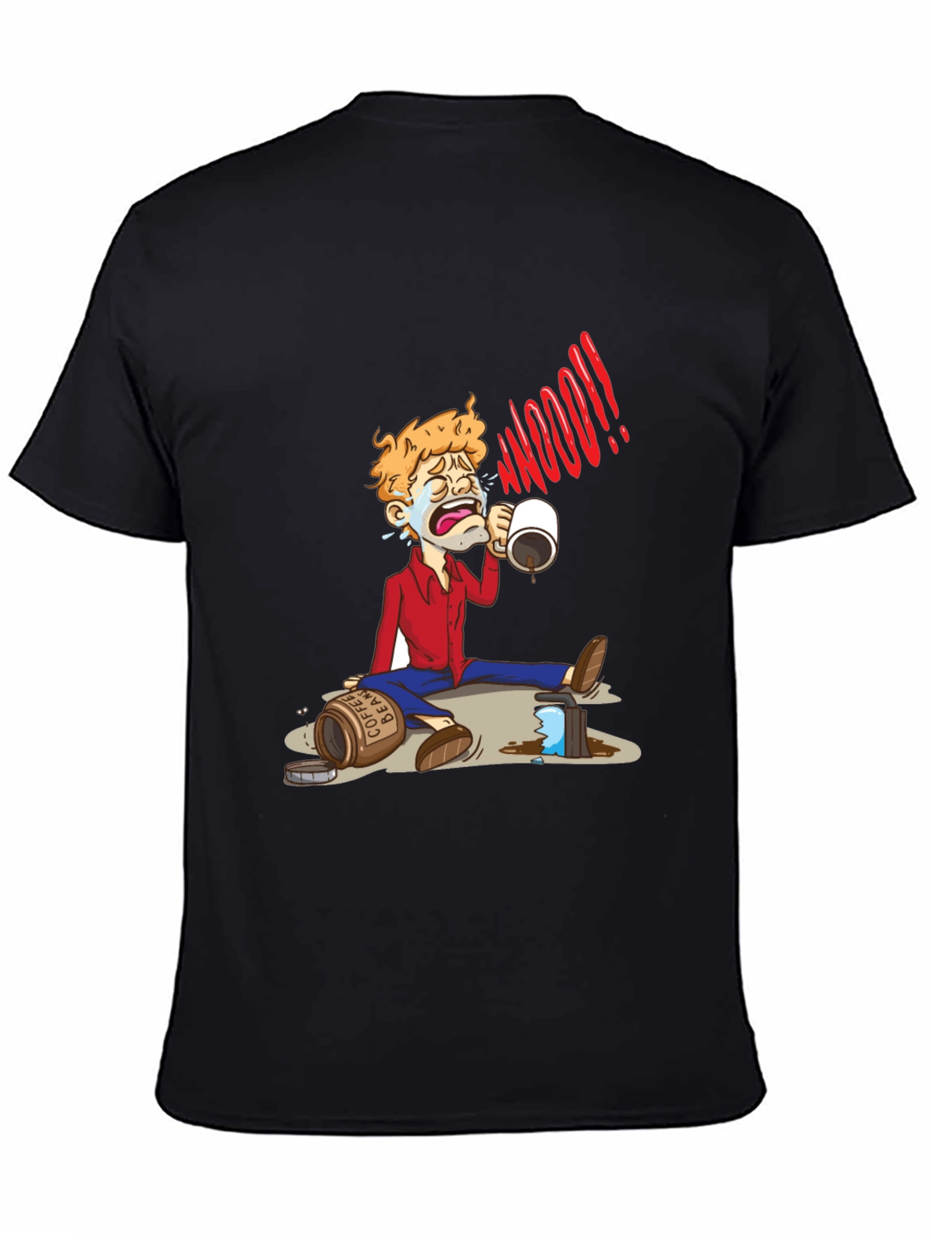 Coffee Lover Cartoon T-Shirt