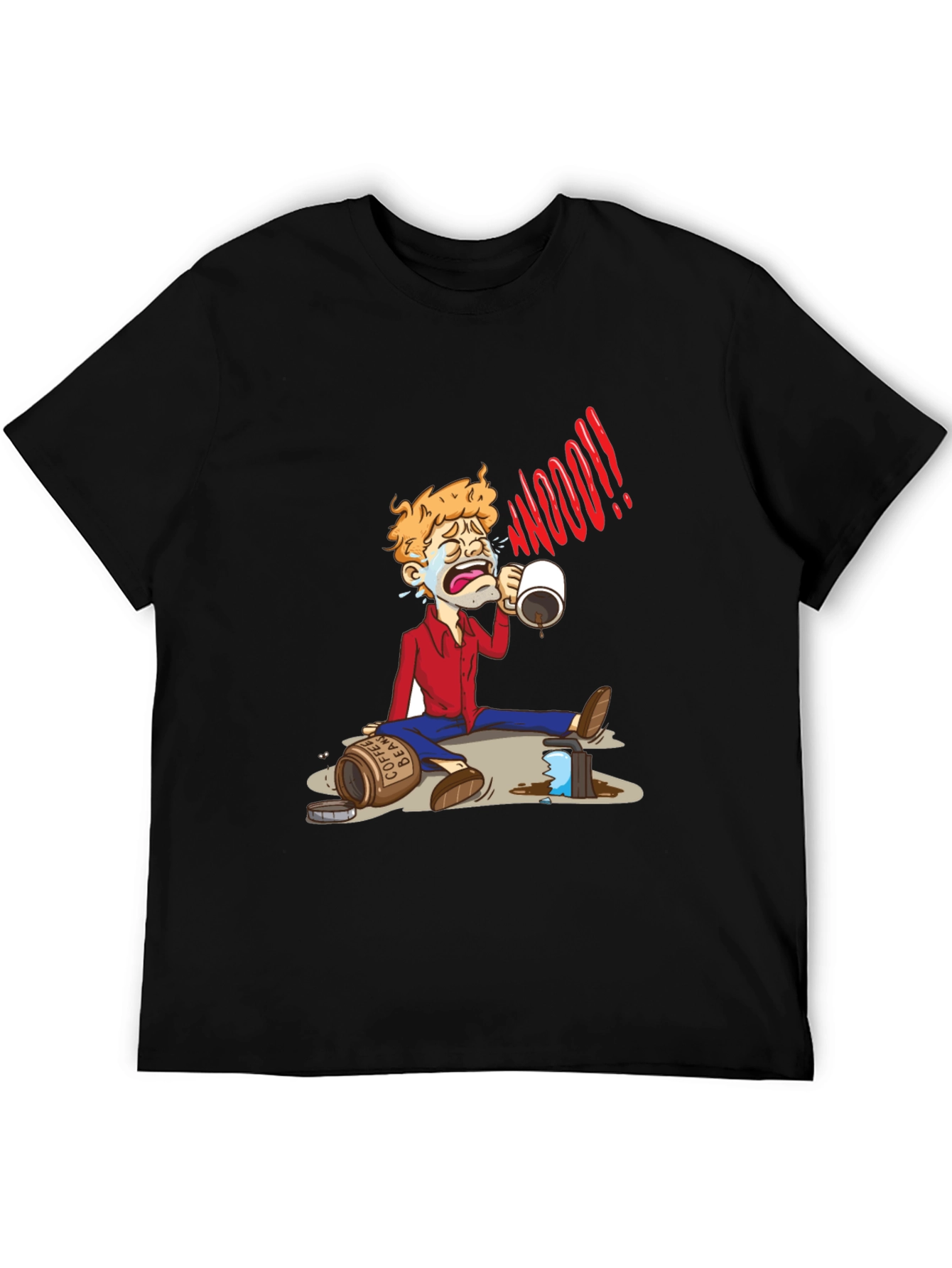 Coffee Lover Cartoon T-Shirt