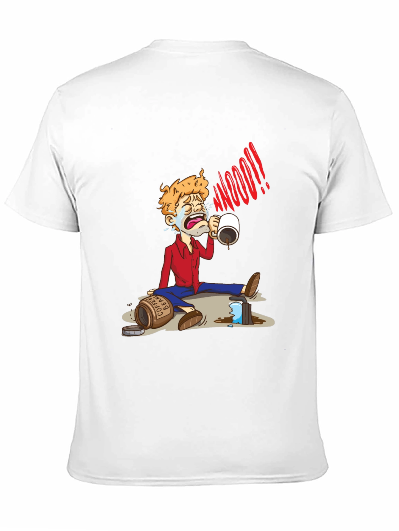 Coffee Lover Cartoon T-Shirt