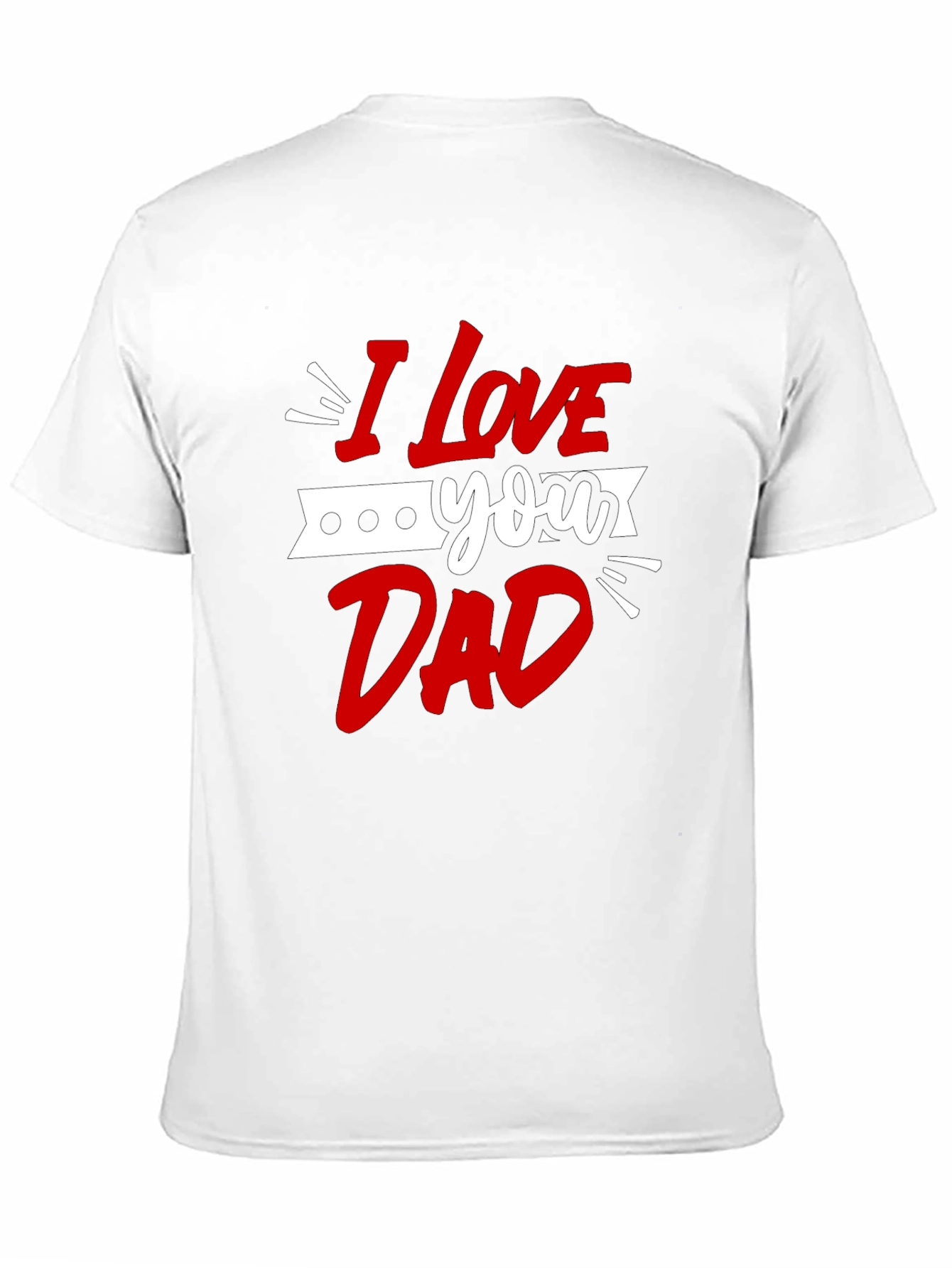 I Love You Dad Graphic Tee - Black