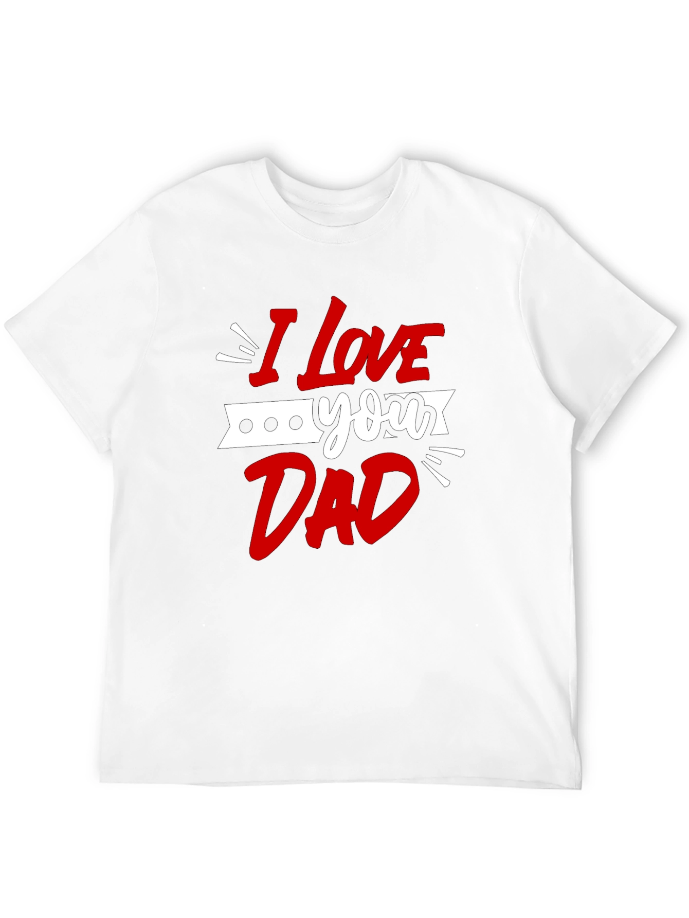 I Love You Dad Graphic Tee - Black