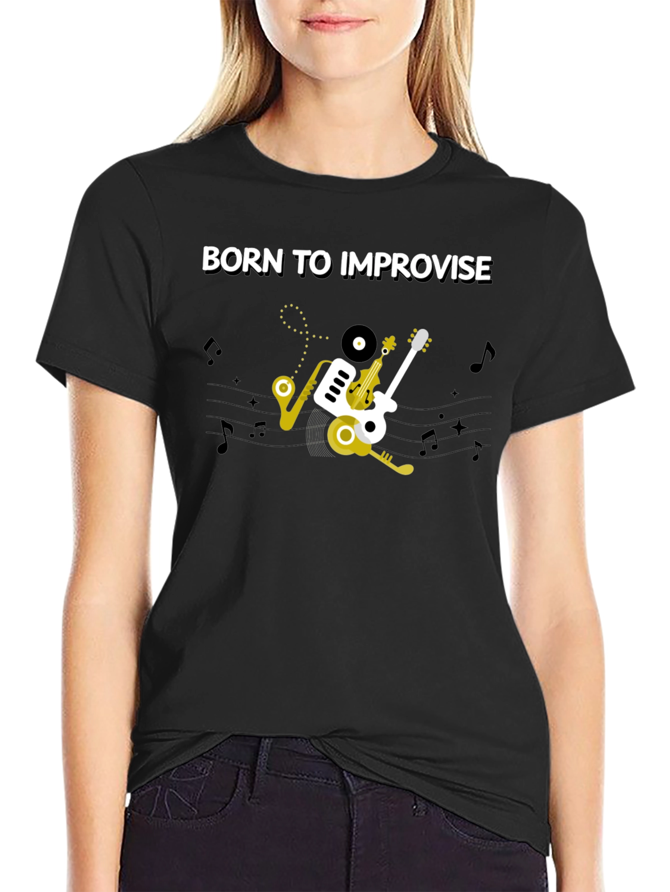 Born To Improvise Music T-Shirt
