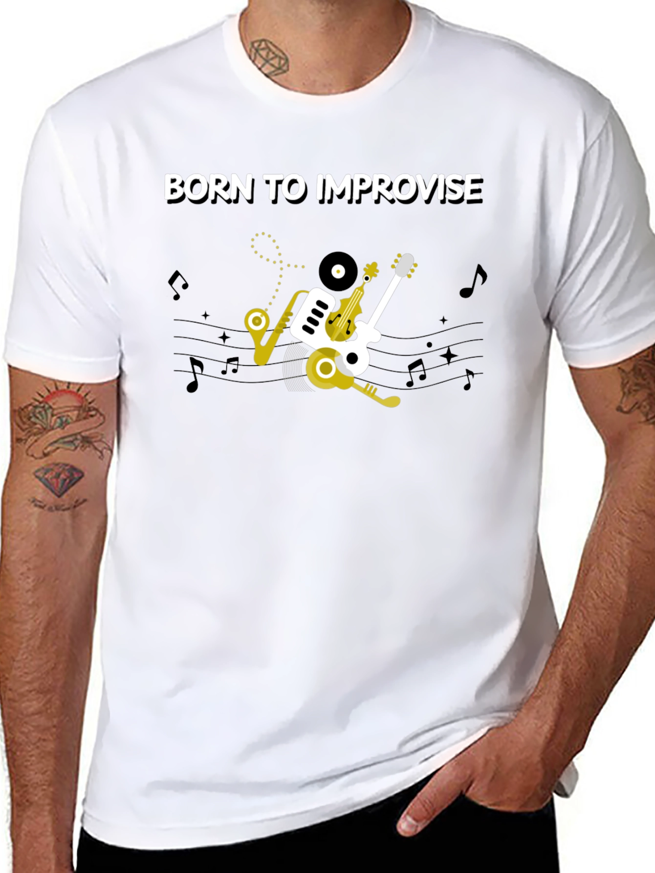 Born To Improvise Music T-Shirt