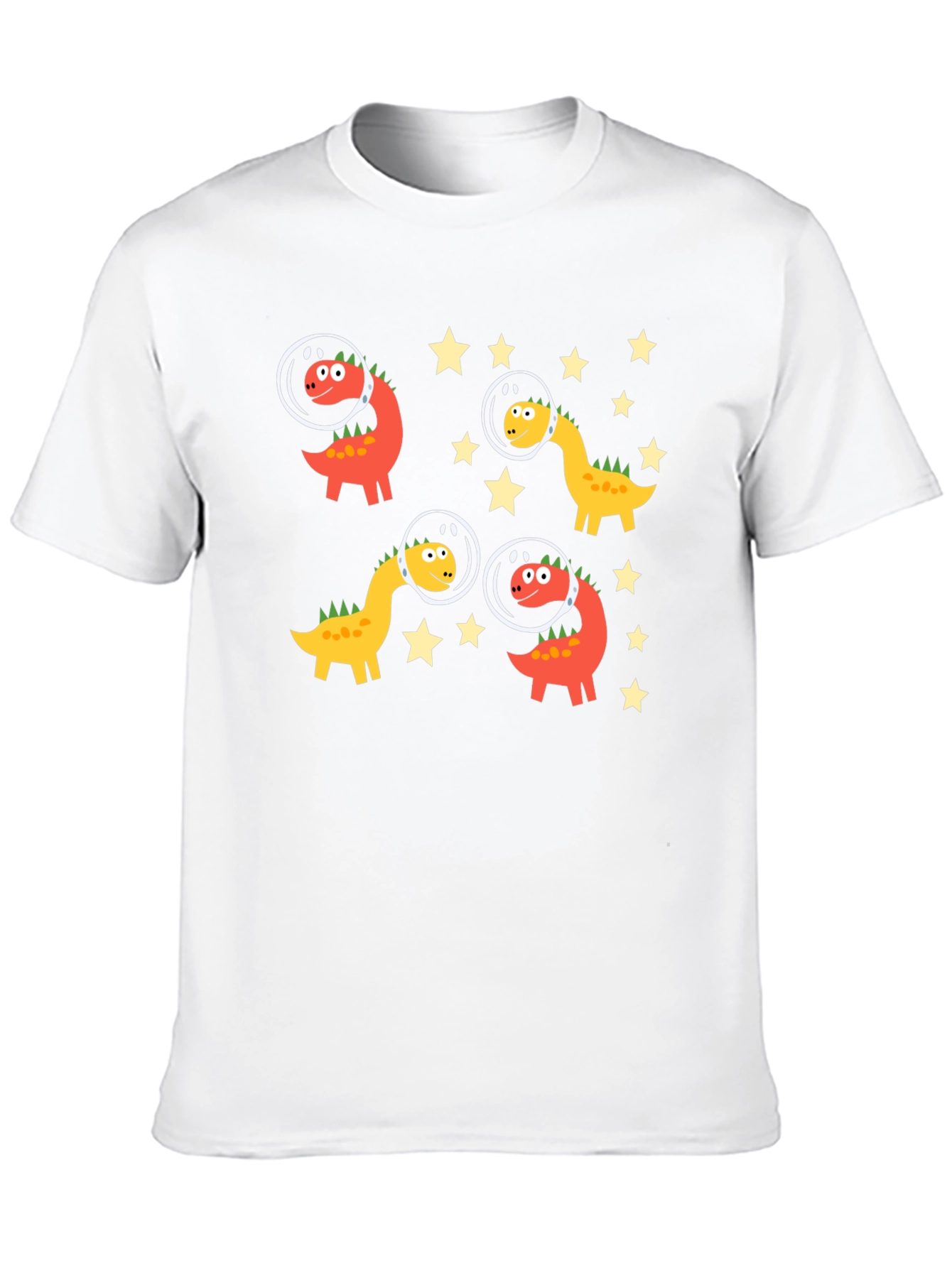 Dino Astronauts Black Graphic Tee