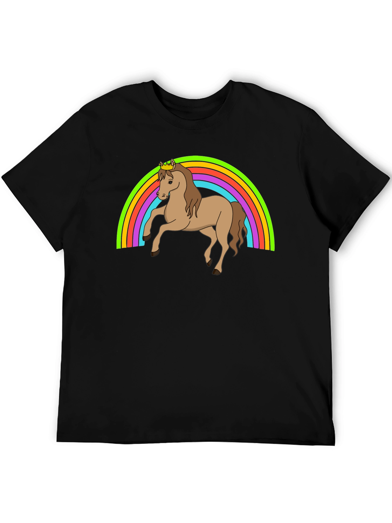 Rainbow Unicorn Crown T-Shirt