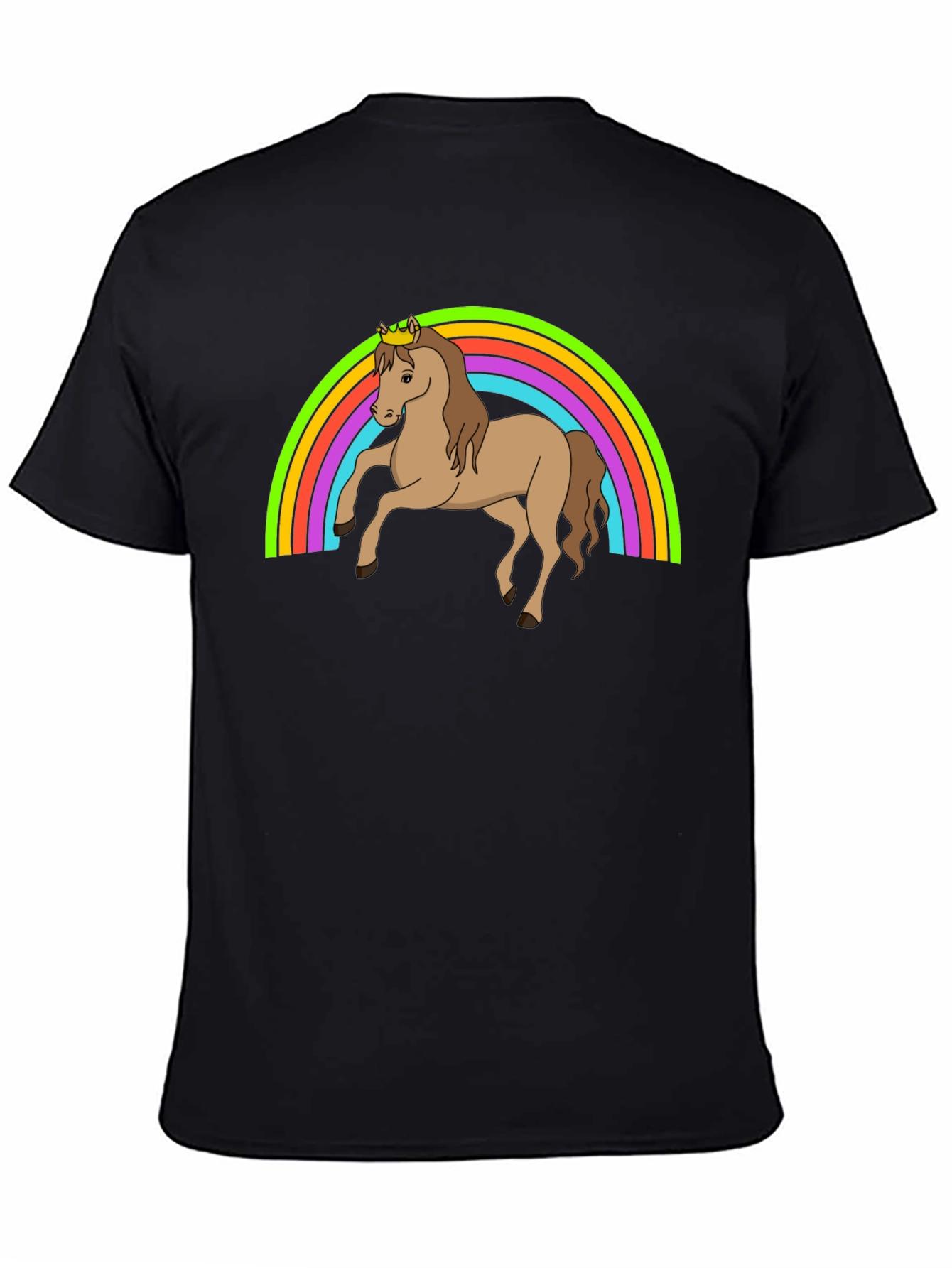 Rainbow Unicorn Crown T-Shirt