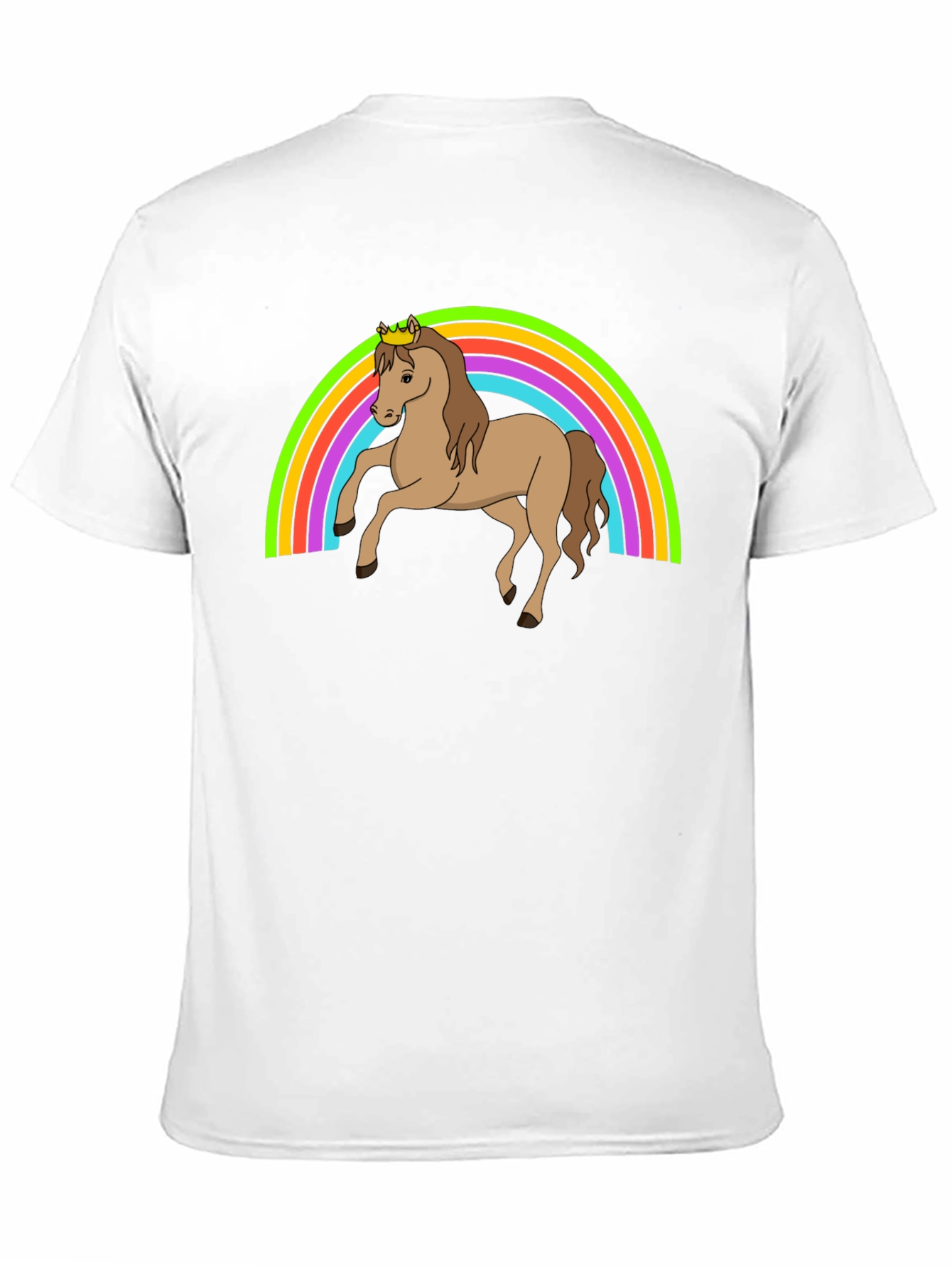 Rainbow Unicorn Crown T-Shirt