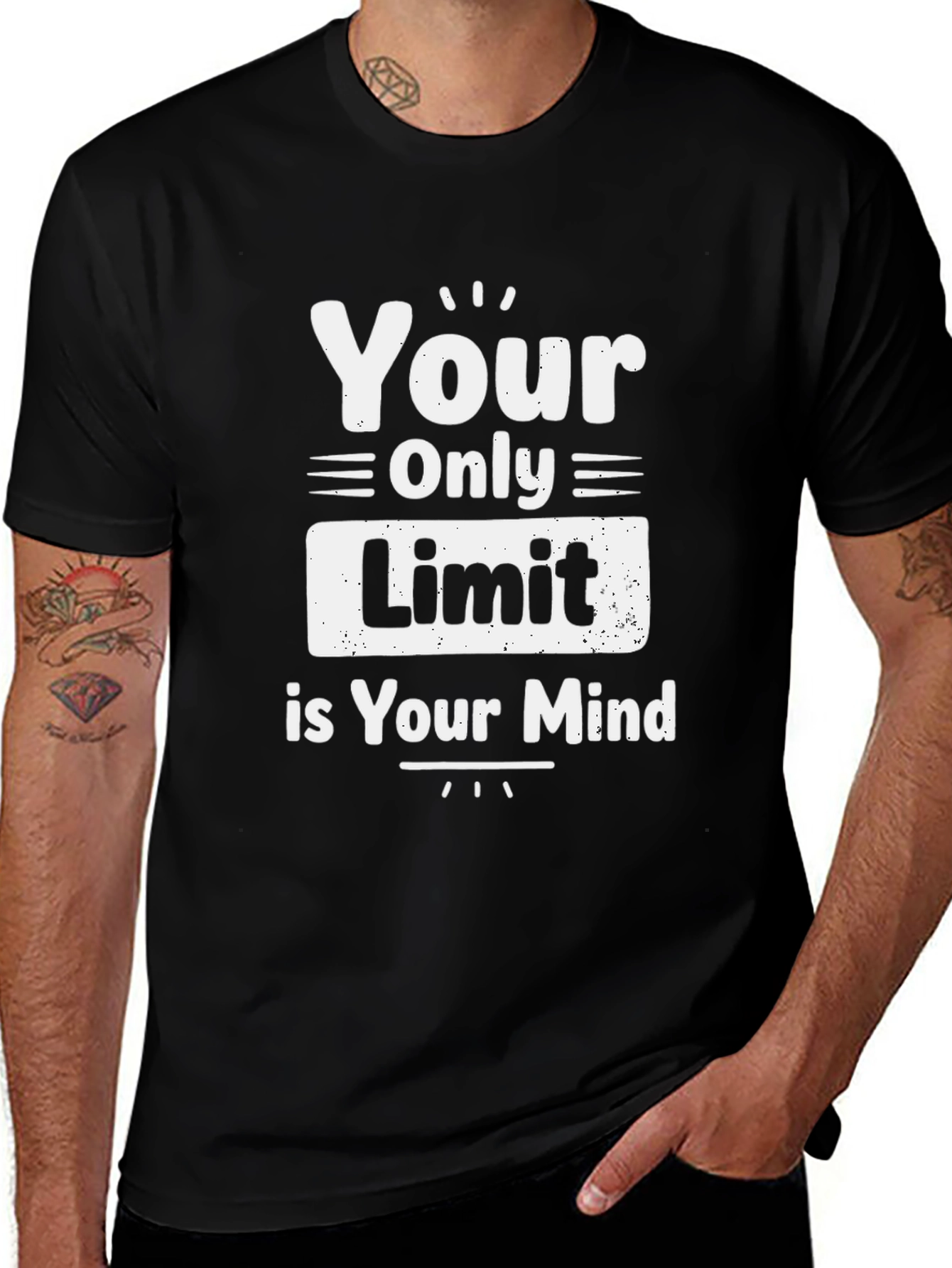 Inspirational Mindset T-Shirt - Your Only Limit