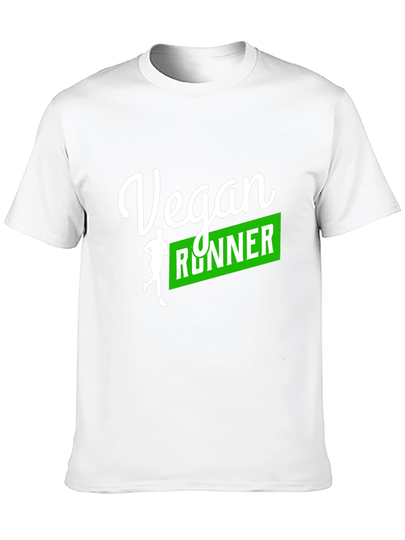 Vegan Runner Graphic Tee - Black