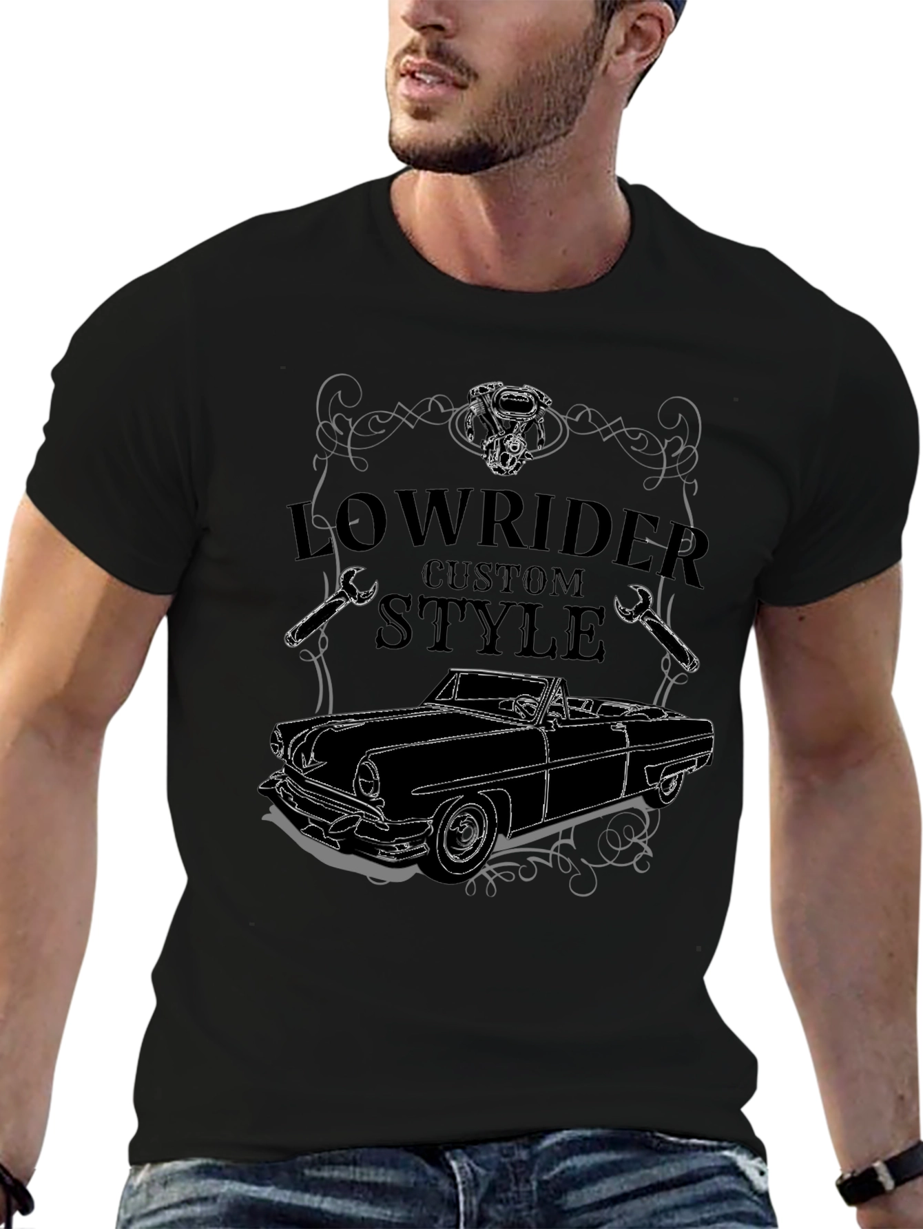 Lowrider Custom Style T-Shirt - Car Design