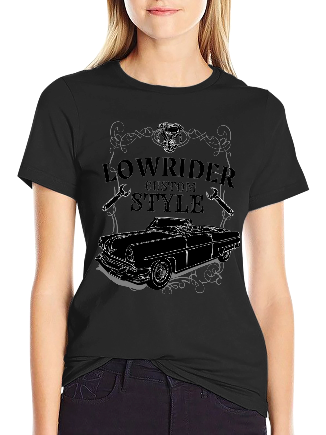Lowrider Custom Style T-Shirt - Car Design