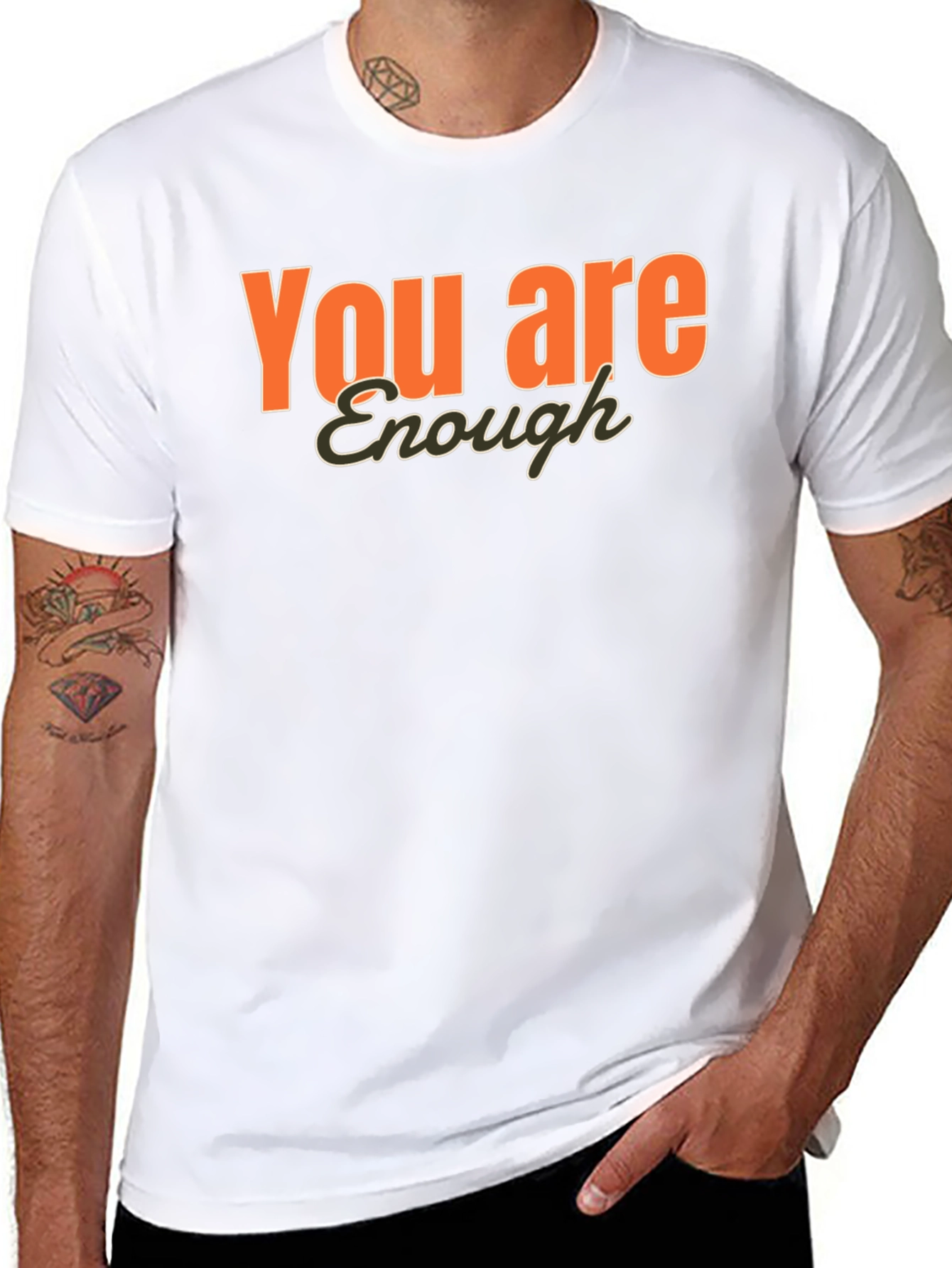 You Are Enough Graphic T-Shirt - Positive Affirmation Tee