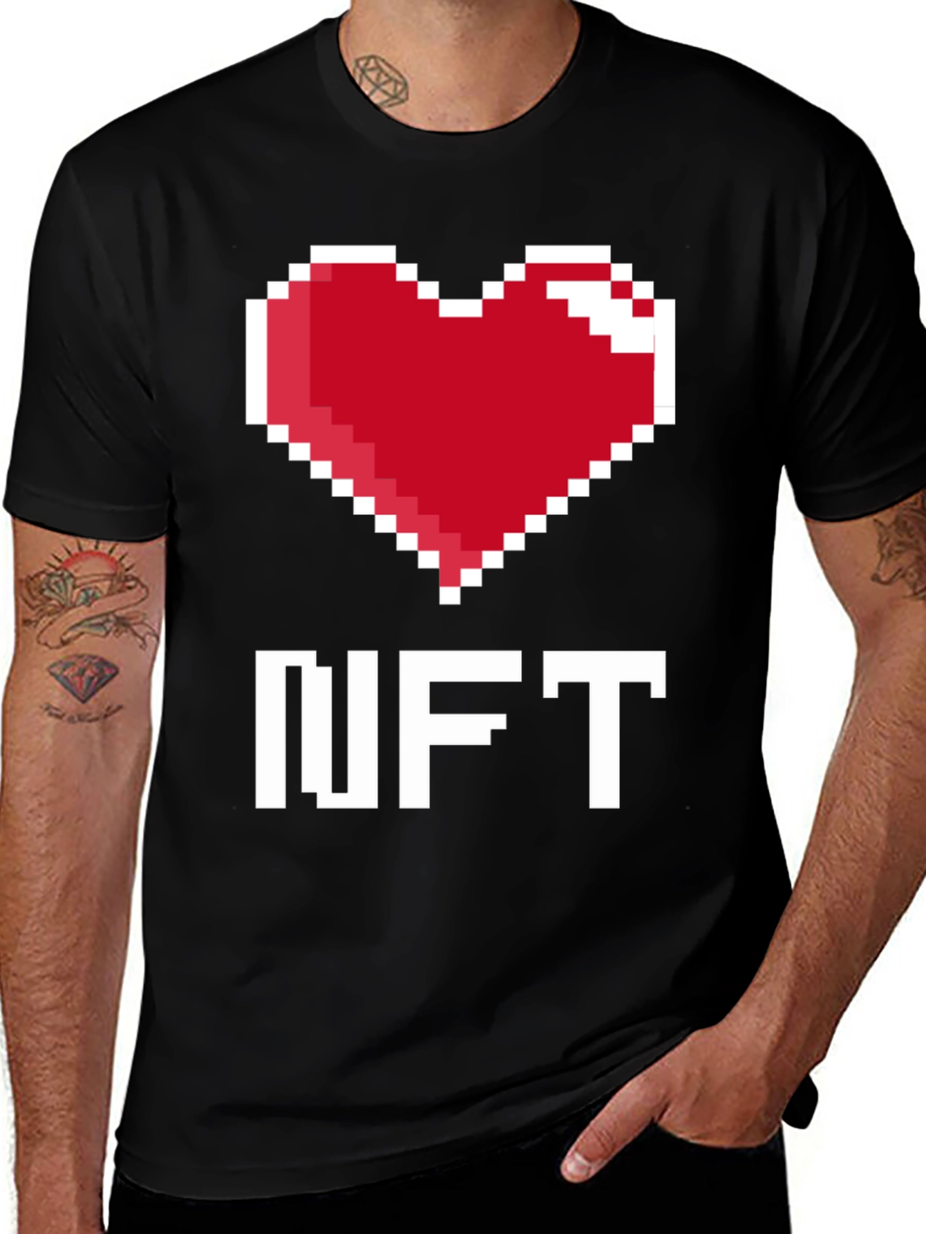 I Heart NFT - Pixel Art T-Shirt