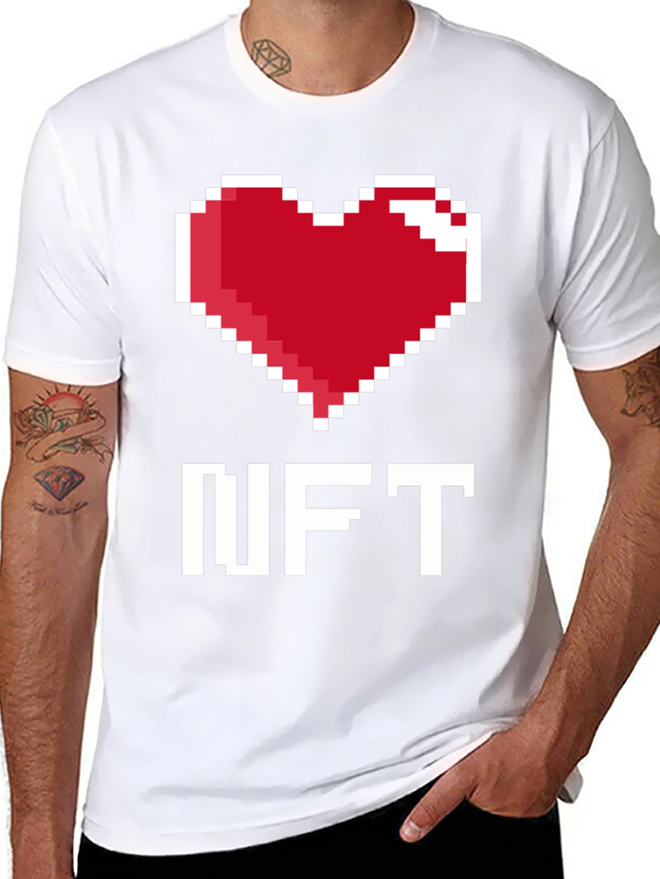 I Heart NFT - Pixel Art T-Shirt