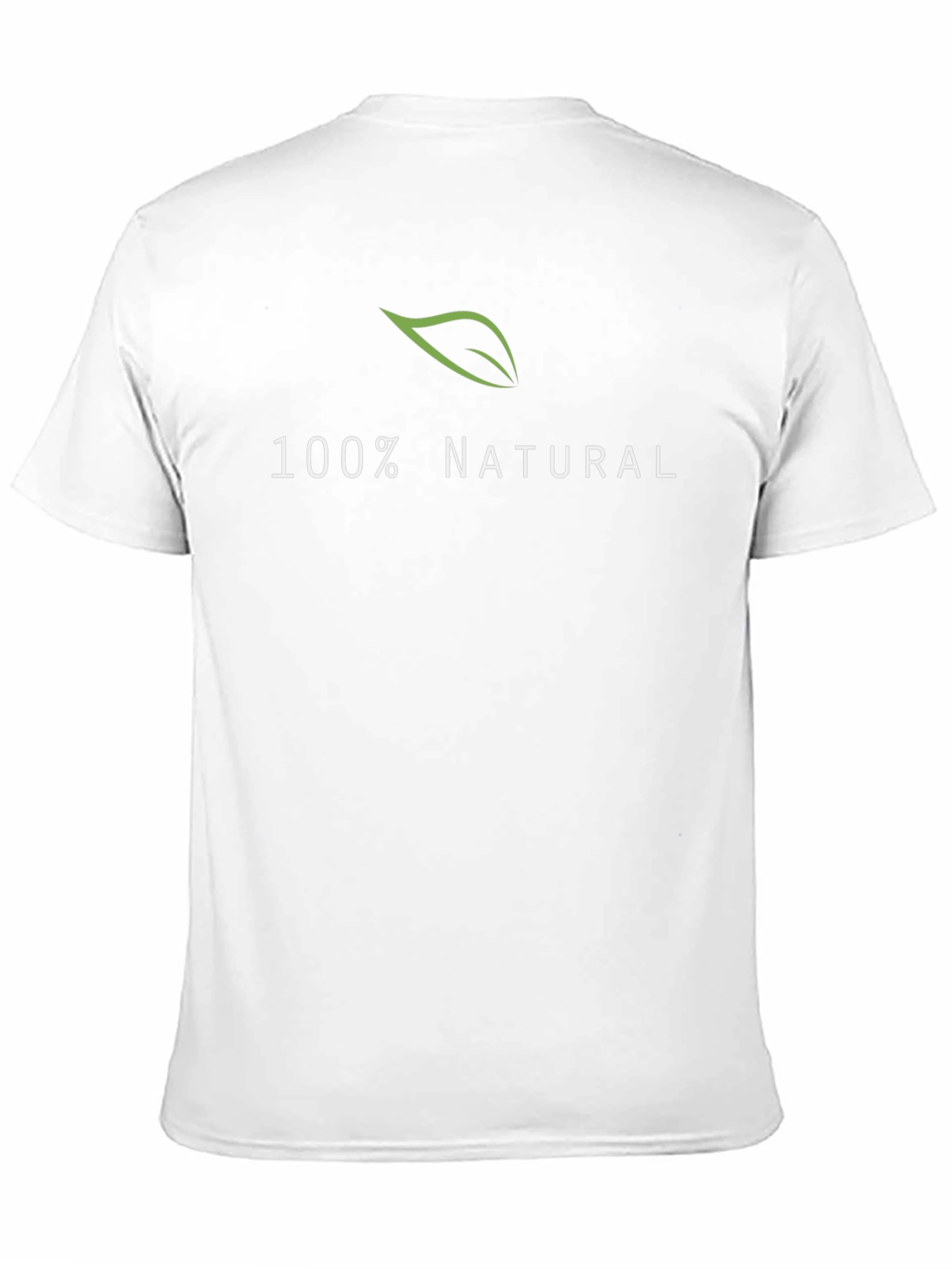 100% Natural Black Cotton T-Shirt
