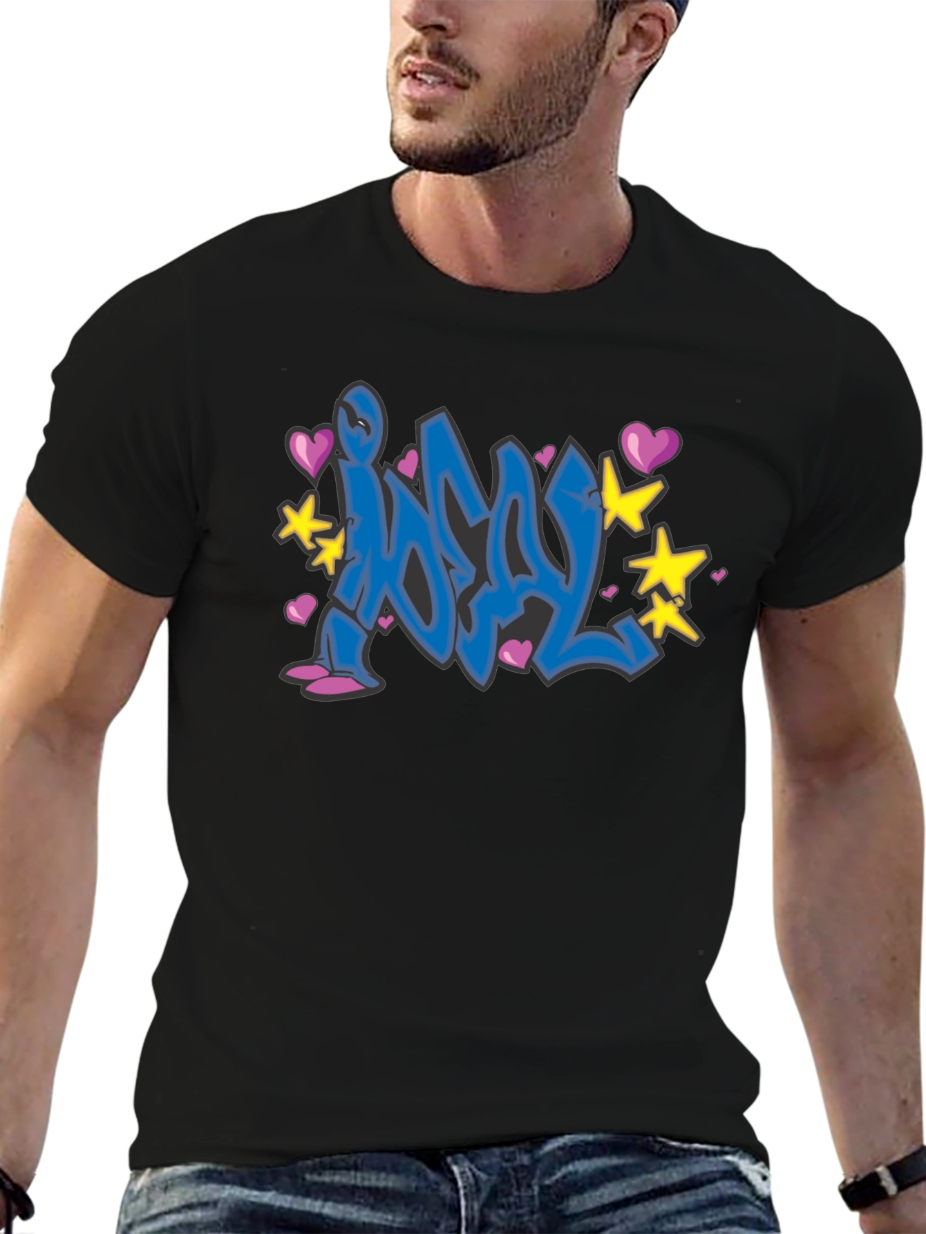 Graffiti Art Black T-Shirt