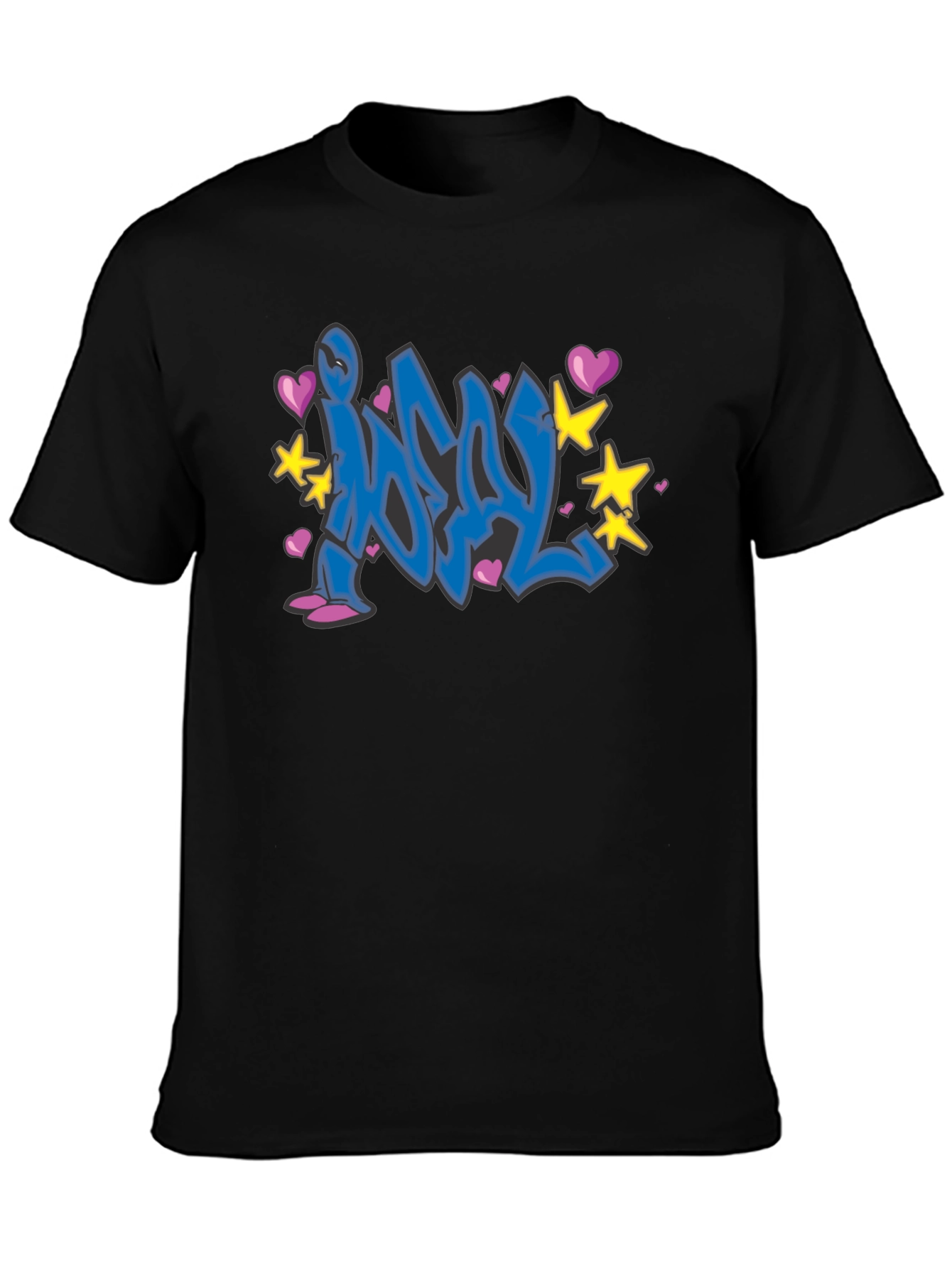 Graffiti Art Black T-Shirt