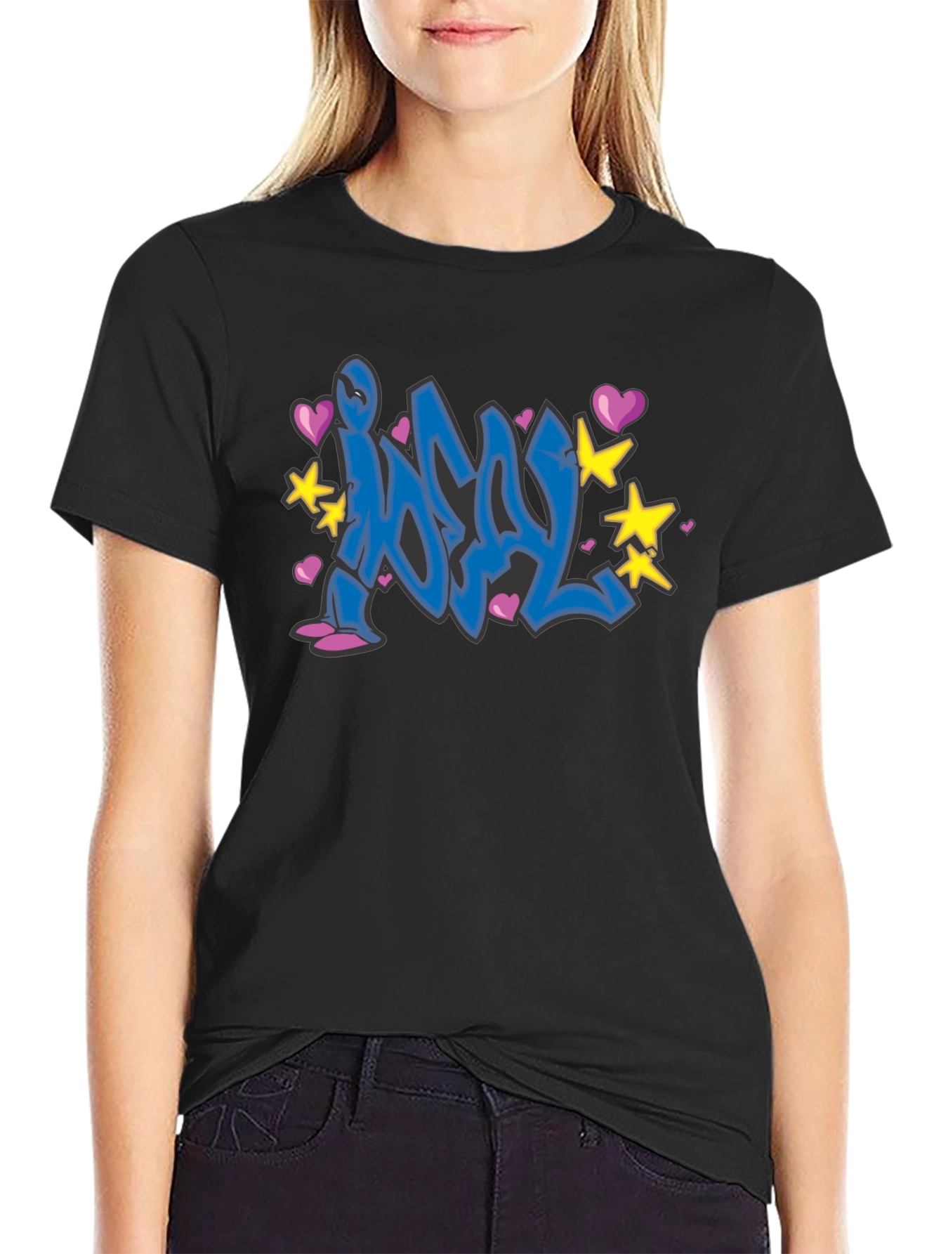 Graffiti Art Black T-Shirt