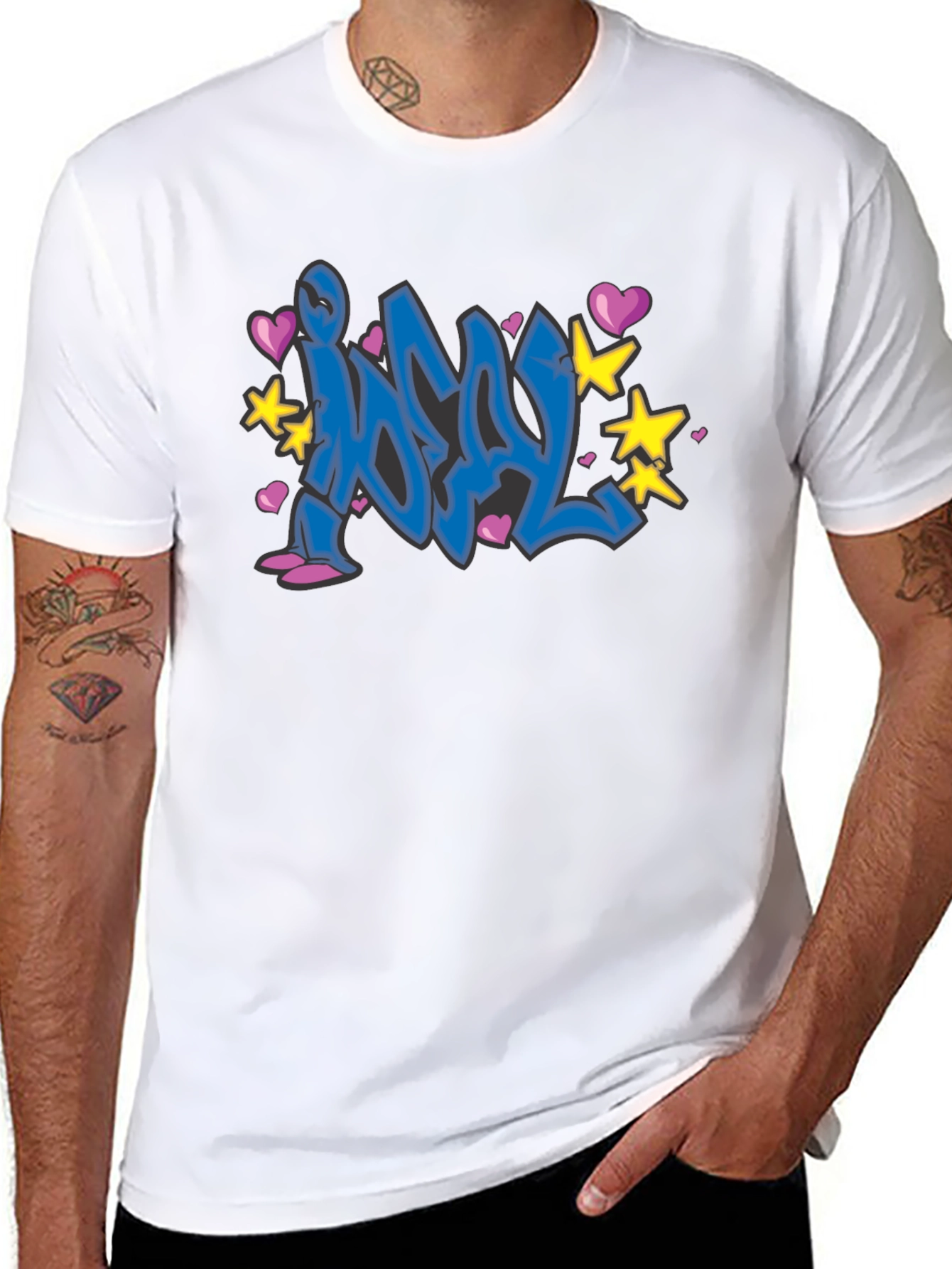 Graffiti Art Black T-Shirt