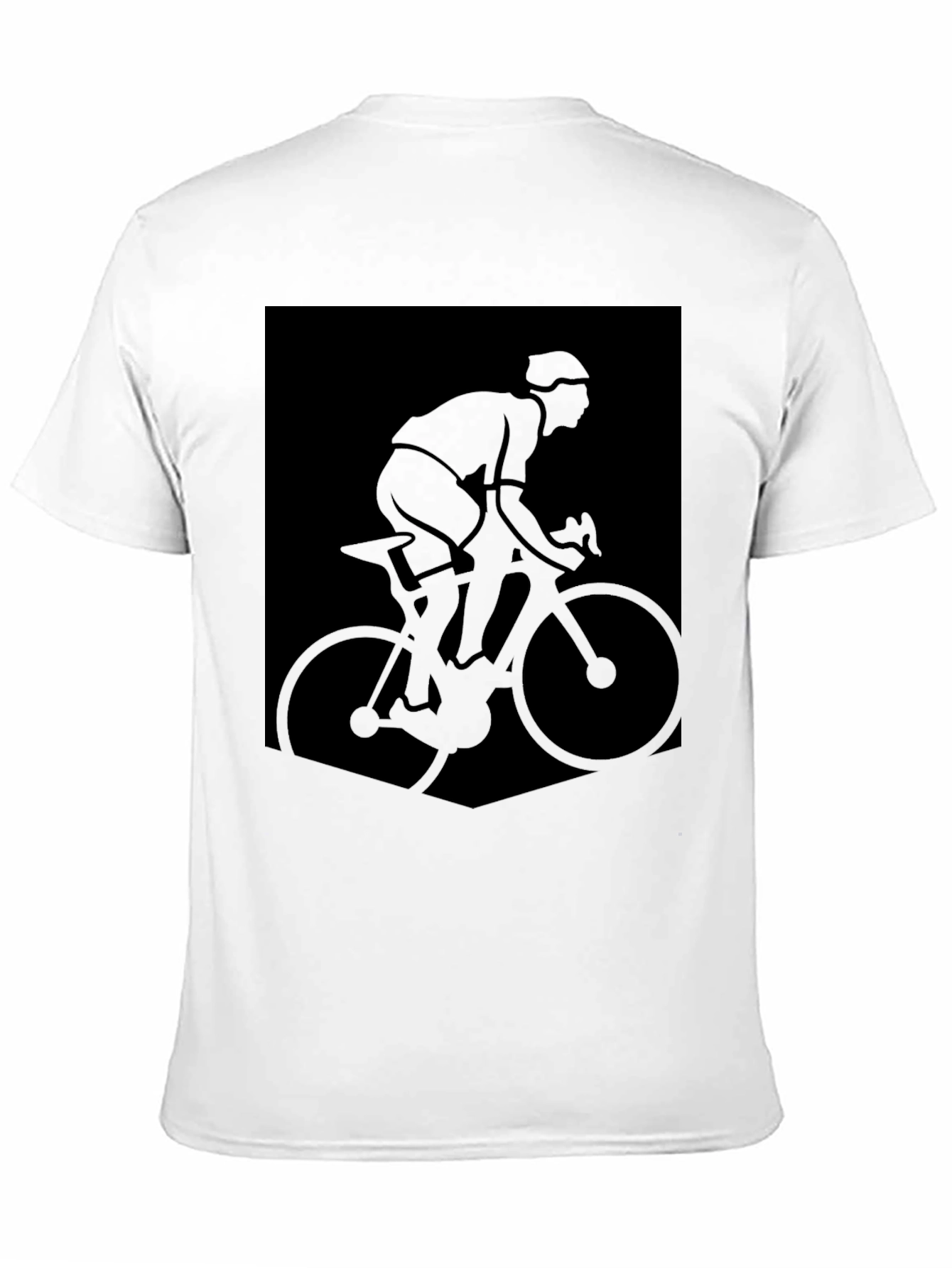 Cyclist Graphic Tee - Sleek Black T-Shirt