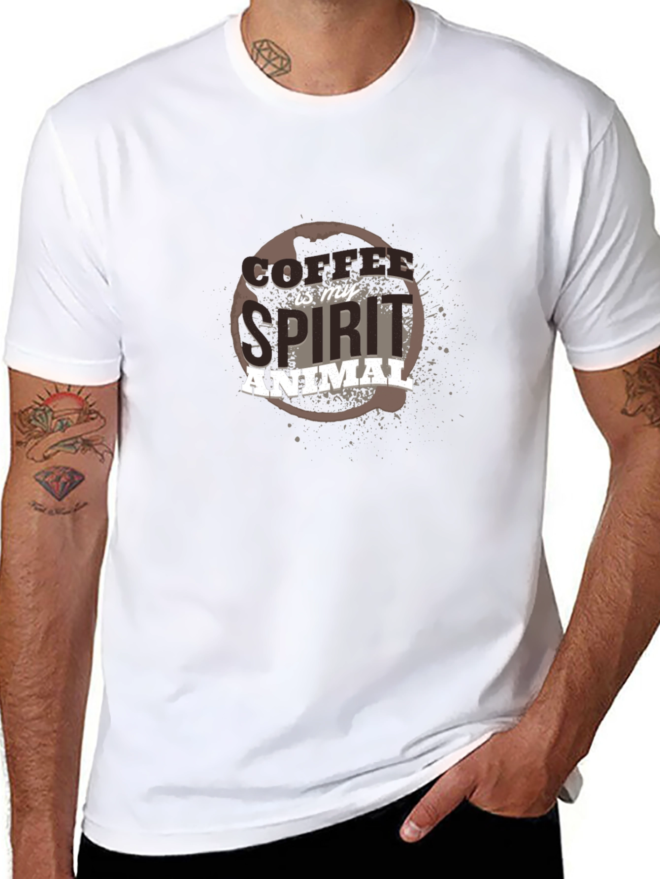 Coffee Is My Spirit Animal Graphic T-Shirt