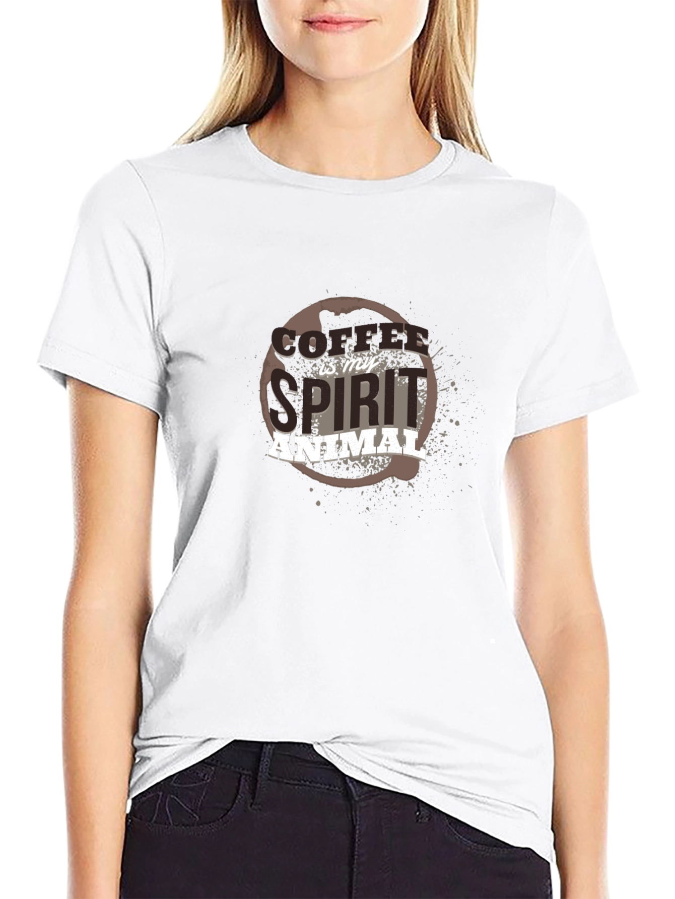 Coffee Is My Spirit Animal Graphic T-Shirt