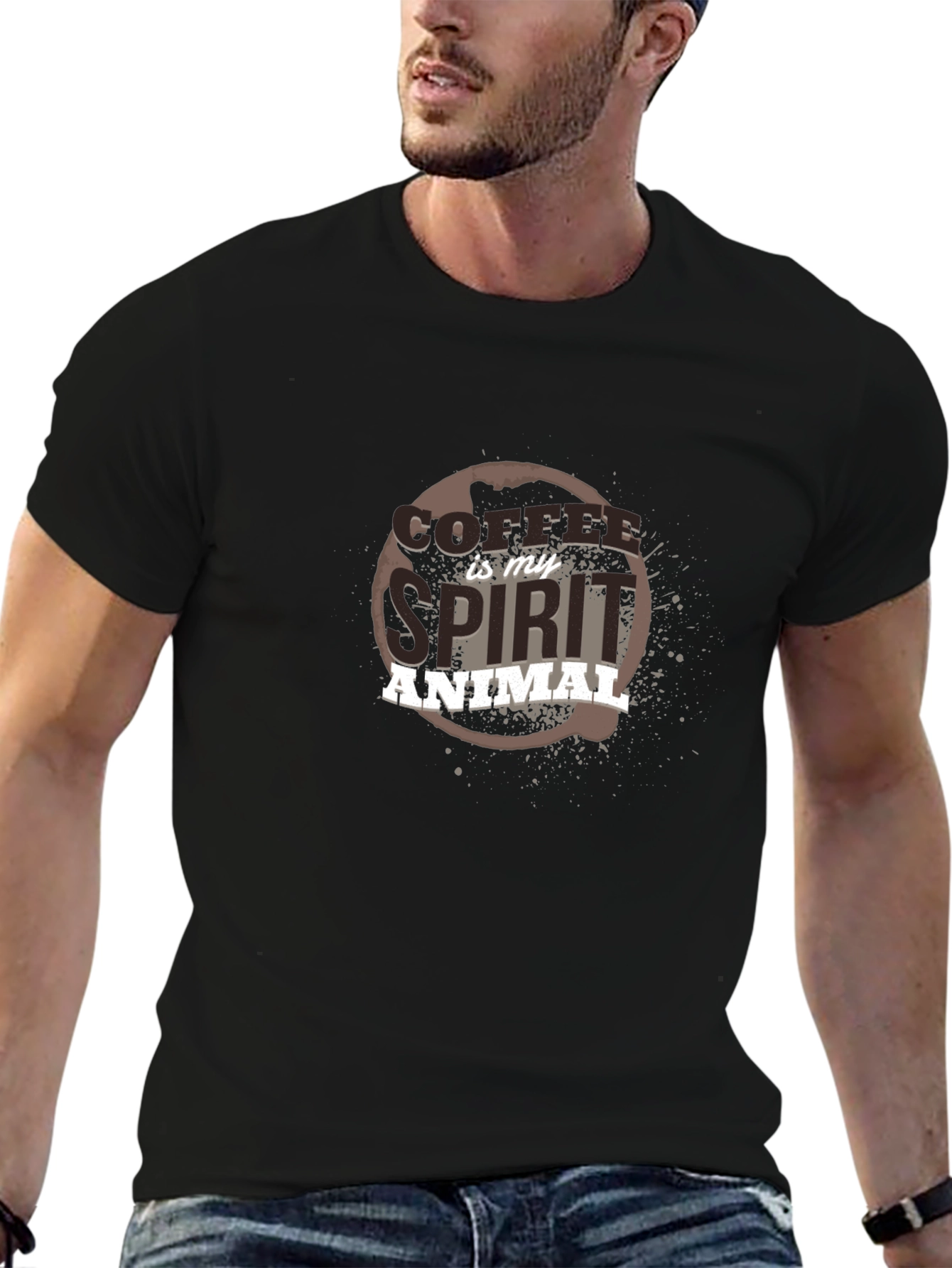 Coffee Is My Spirit Animal Graphic T-Shirt