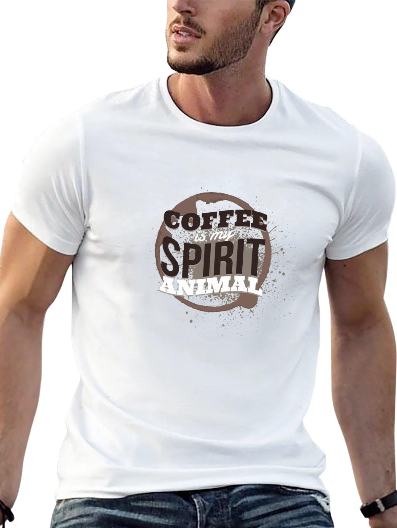 Coffee Is My Spirit Animal Graphic T-Shirt