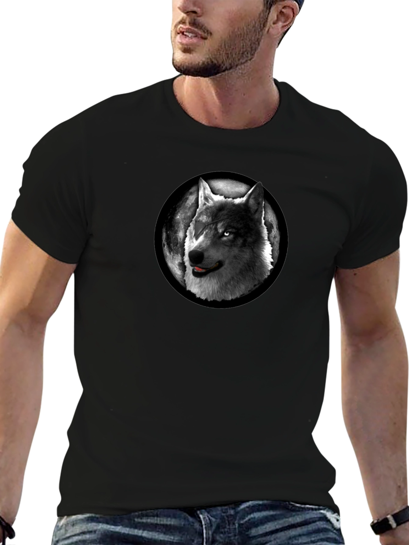 Wolf Moon T-Shirt - Stylish Graphic Tee