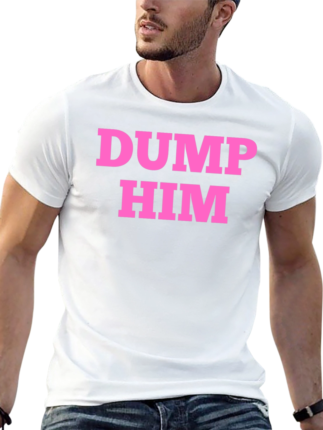 Dump Him Graphic T-Shirt - Black