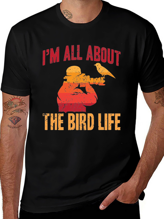 Bird Life Graphic Tee - Nature Enthusiast