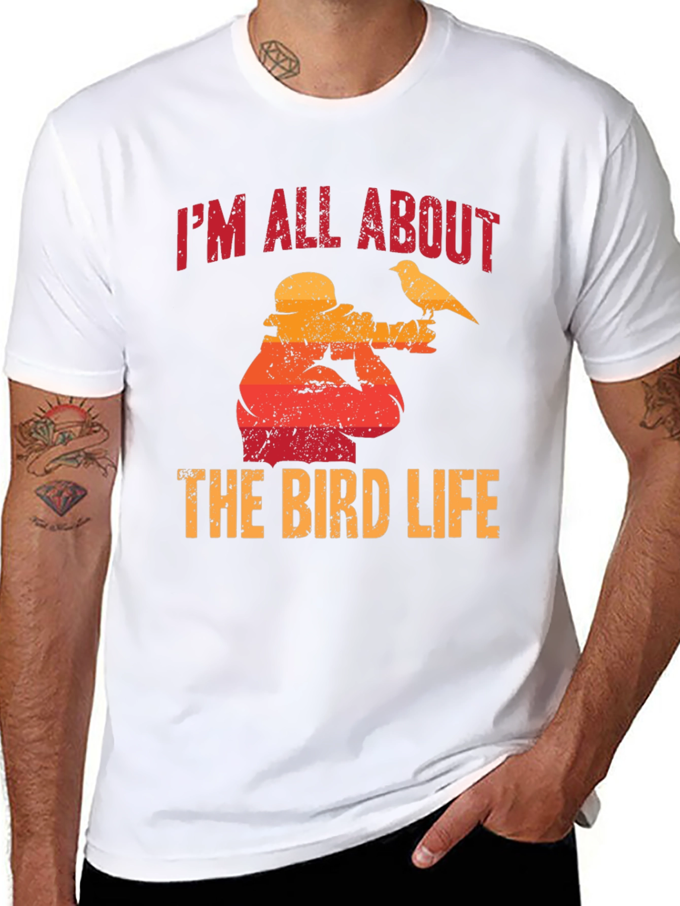 Bird Life Graphic Tee - Nature Enthusiast
