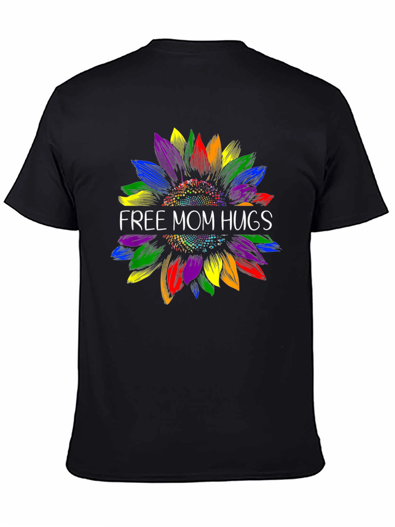 Free Mom Hugs Sunflower Pride T-Shirt