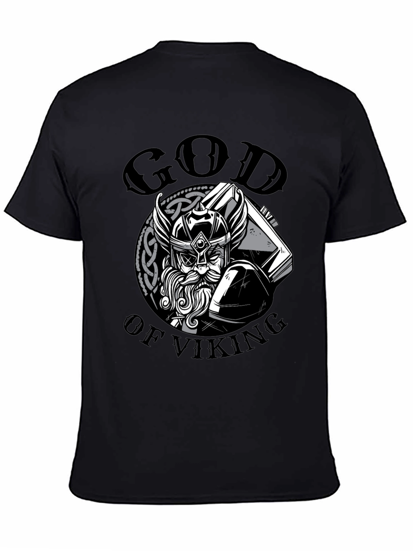 God of Viking T-Shirt - Black