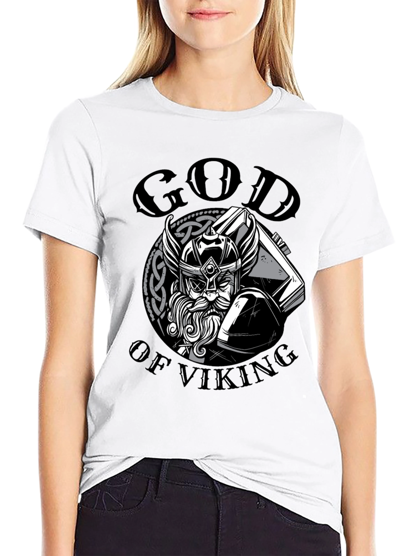 God of Viking T-Shirt - Black