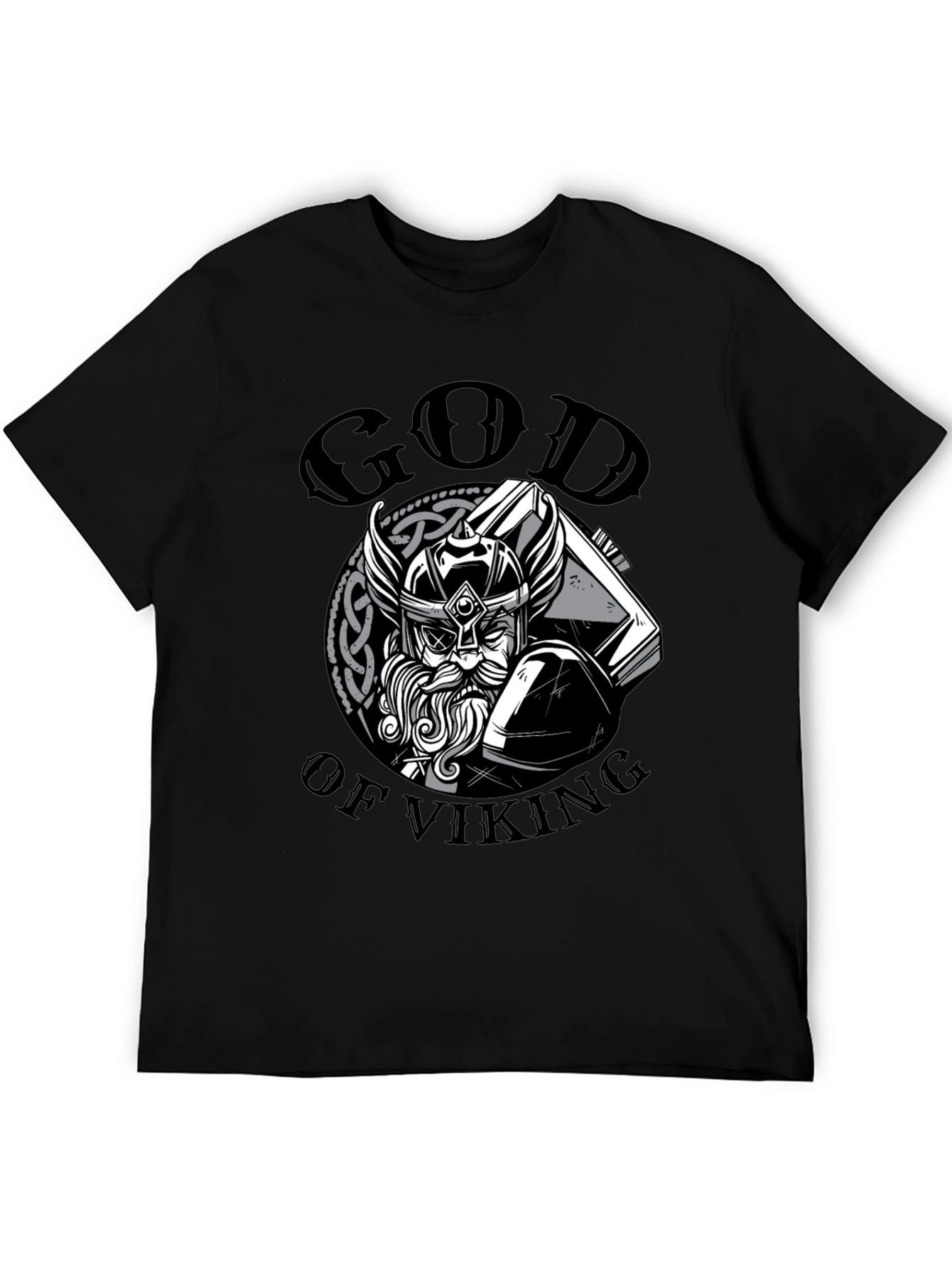 God of Viking T-Shirt - Black