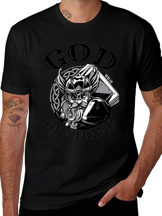 God of Viking T-Shirt - Black